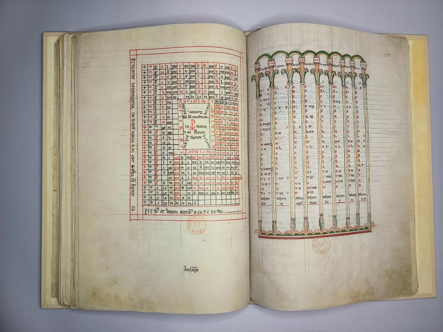 Imagen del facsímil del Beato del Monasterio de San Andrés de Arroyo: "Las tablas del anticristo", Editorial Moleiro