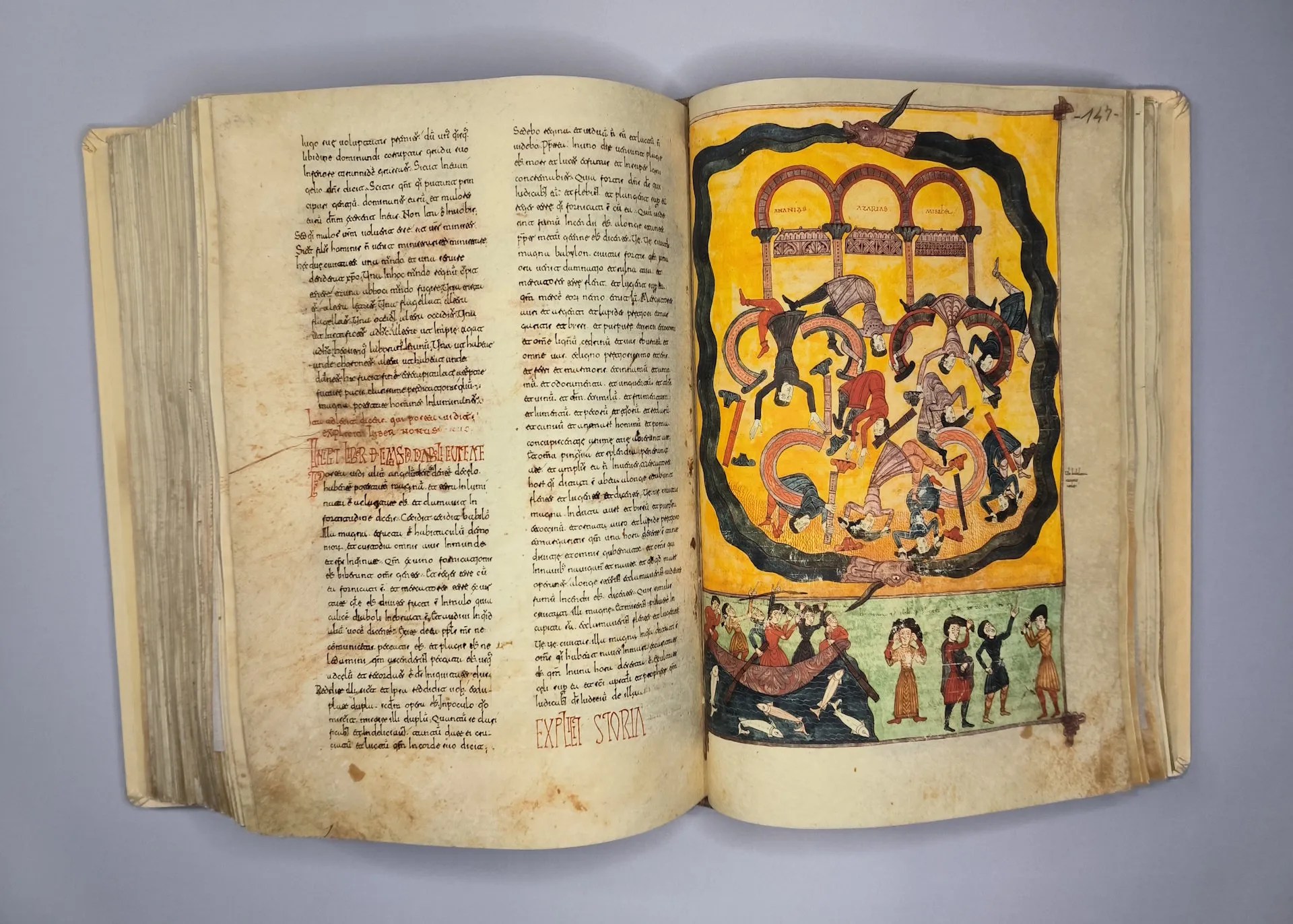 Imagen del facsímil del Beato de Burgo de Osma: La Caída de Babilonia