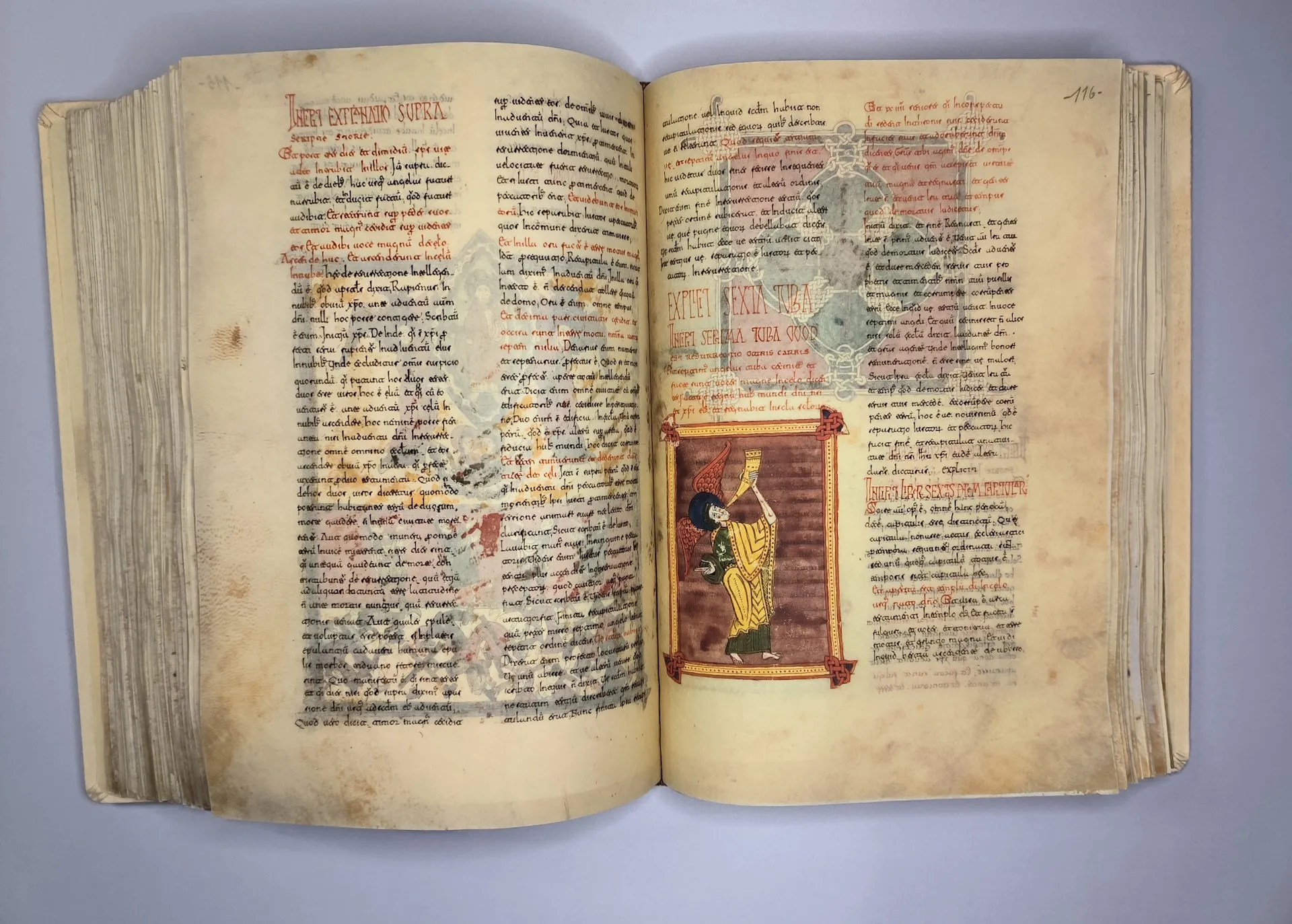 Imagen del facsímil del Beato de Burgo de Osma: La séptima trompeta, Editorial Scriptorium