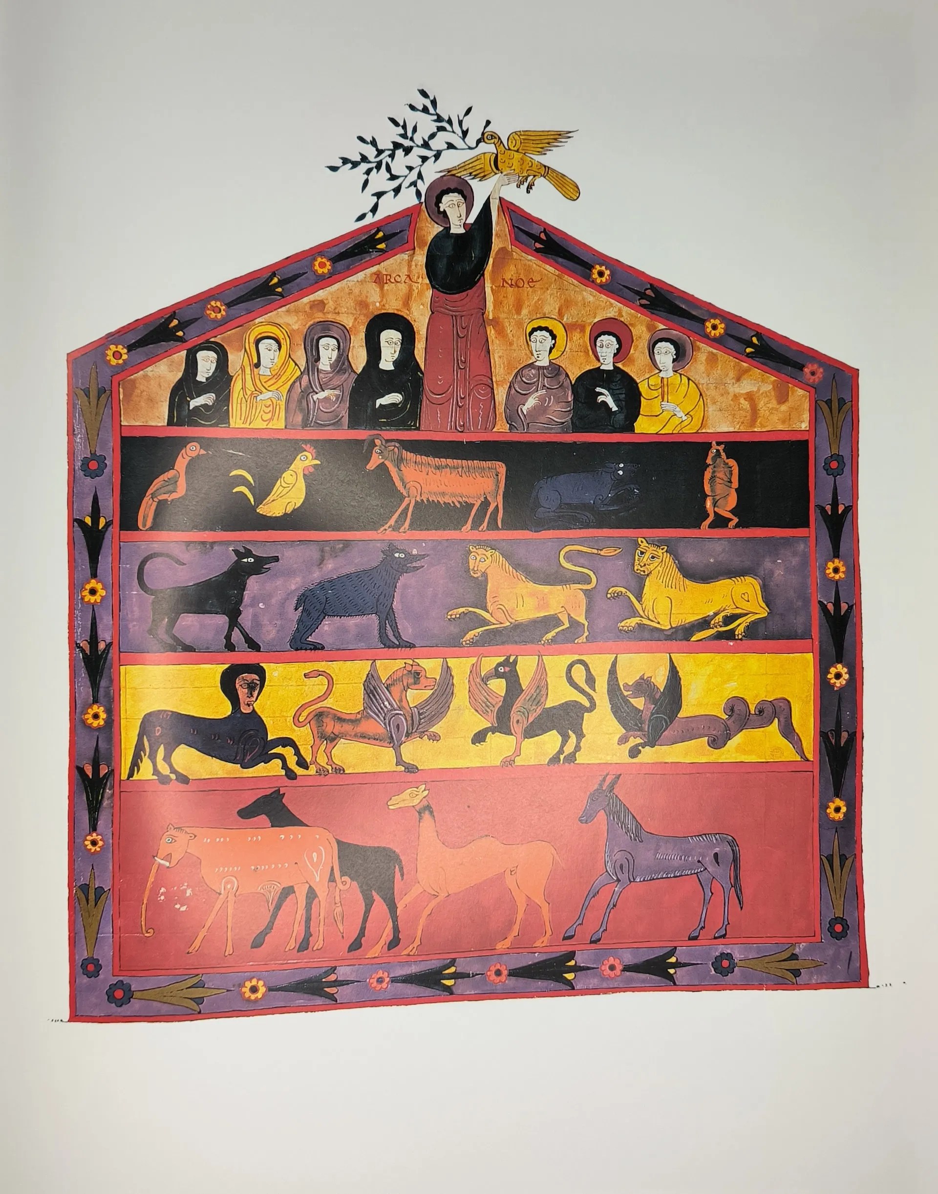 Imagen del facsímil del Beato de Fernando I y Sancha: Arca de Noé, Editorial Moleiro