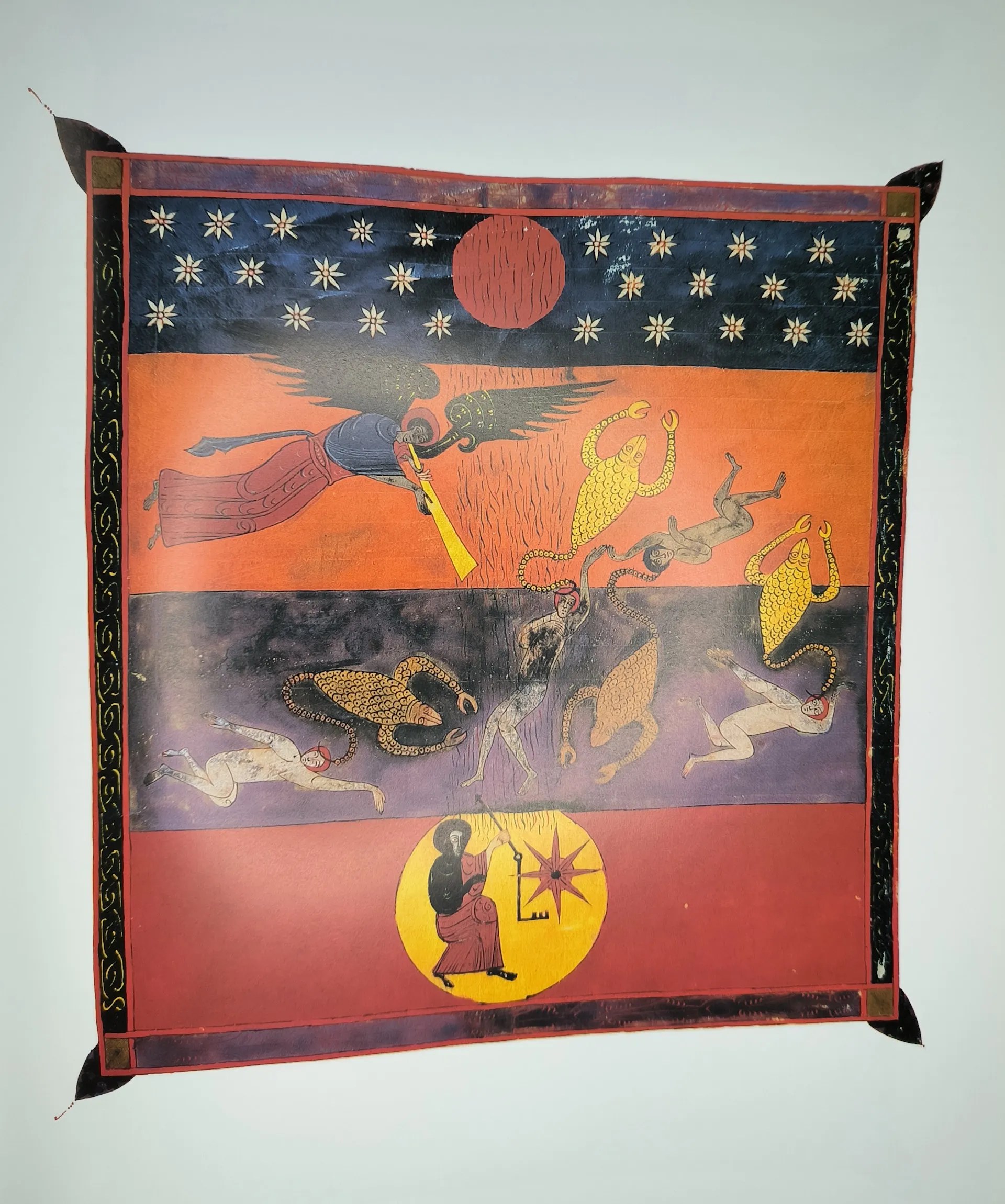 Imagen del facsímil del Beato de Fernando I y Sancha: El quinto ángel toca la trompeta, Editorial Moleiro