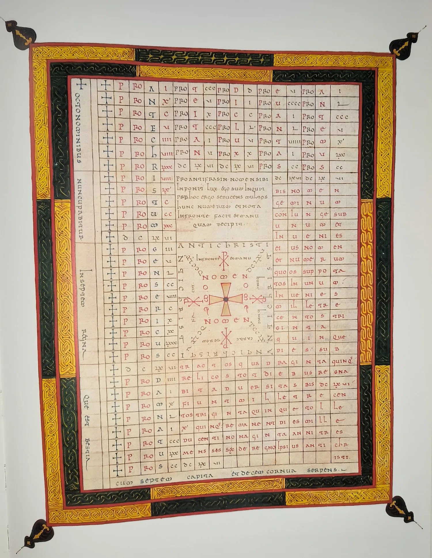 Imagen del facsímil del Beato de Fernando I y Sancha: Tablas del anticristo, tabla 1, Editorial Moleiro