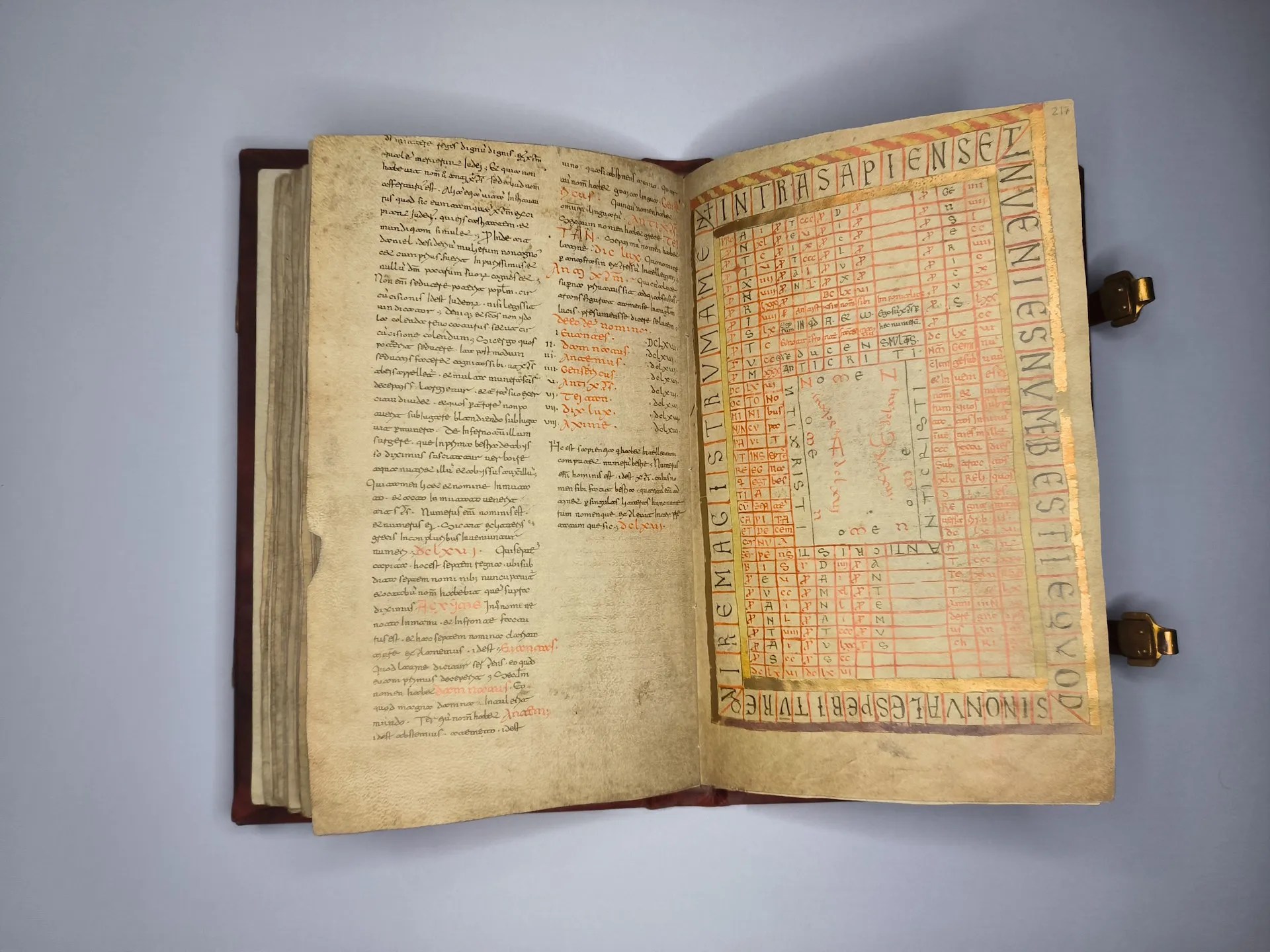 Imagen del facsímil del Beato de Ginebra: "Tablas del anticristo", Editorial Siloé