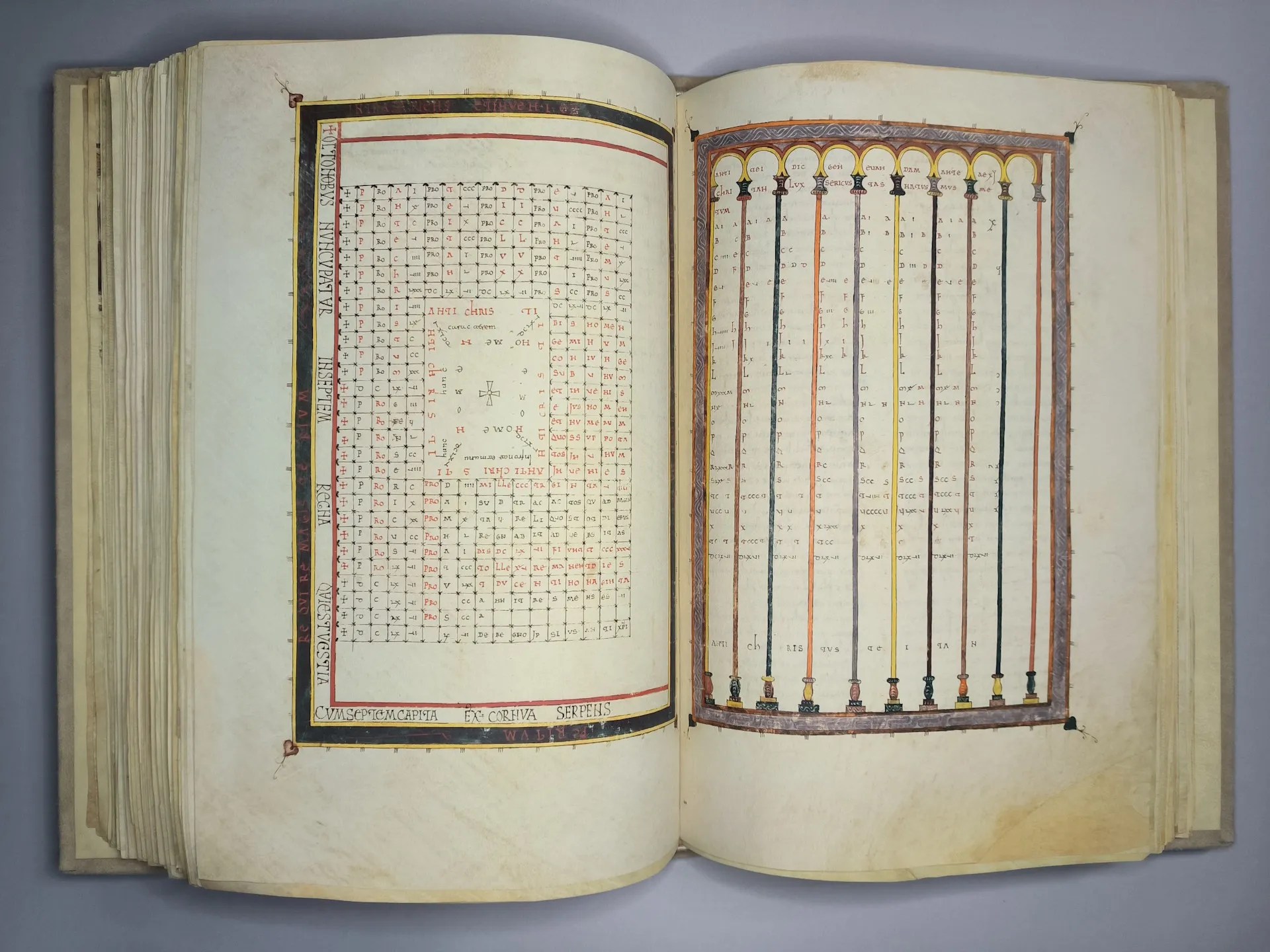 Imagen del facsímil del Beato de Girona: "Las tablas del Anticristo", Editorial Moleiro