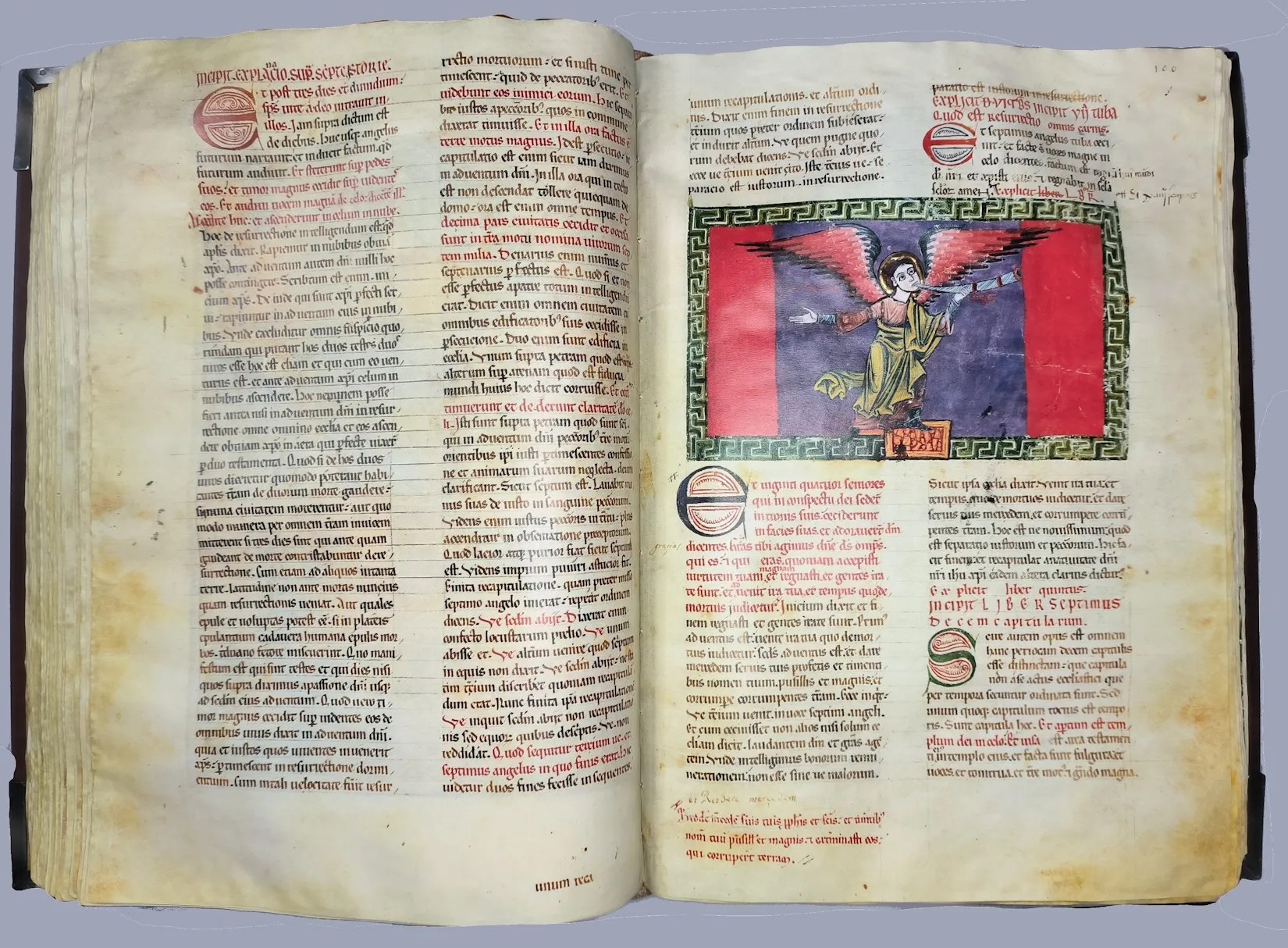 Imagen del facsímil del Beato del Monasterio de Santa María la Real de las Huelgas de Burgos: "La Séptima Trompeta", Editorial Scriptorium