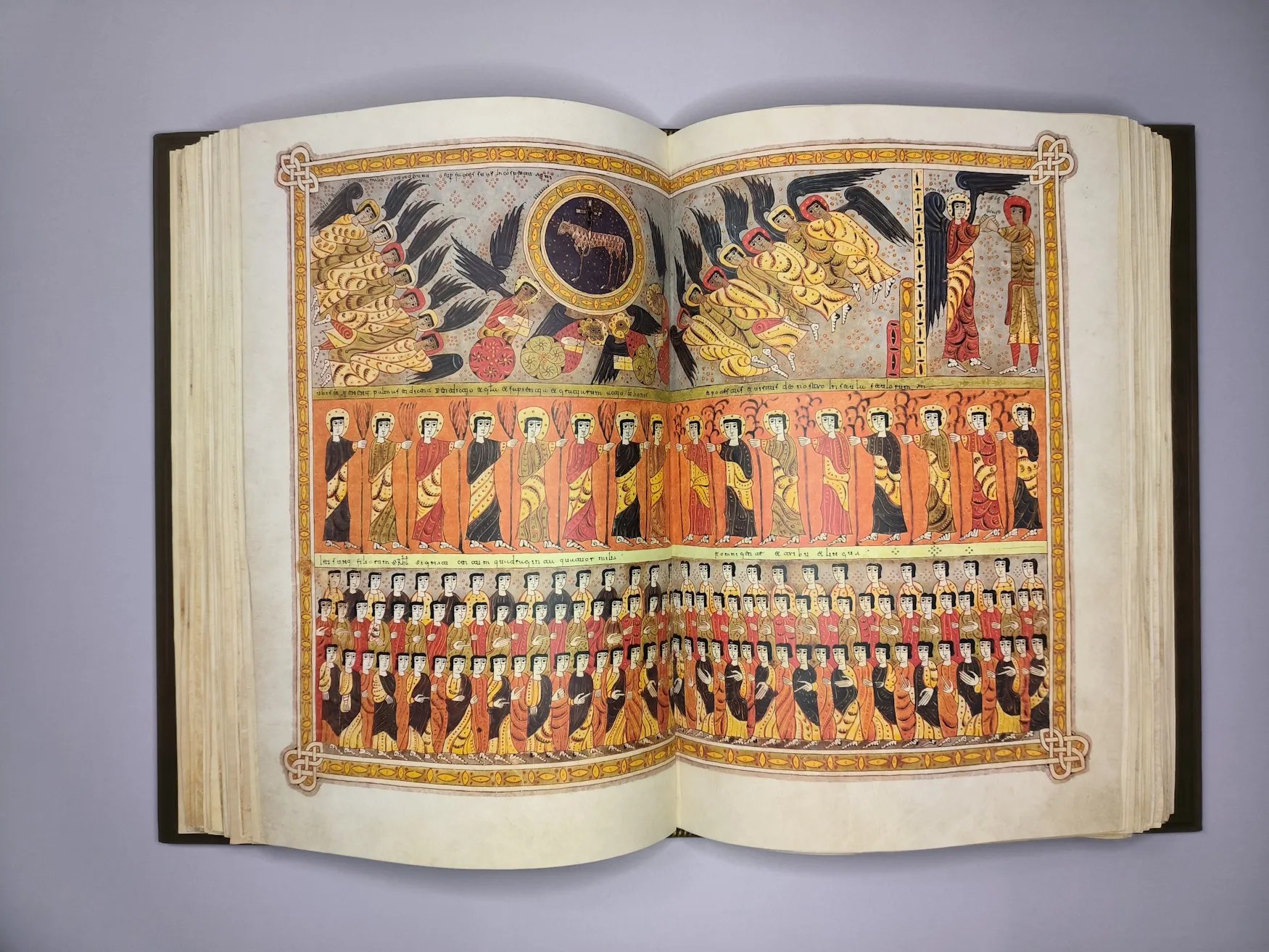 Imagen del facsímil del Beato del Monasterio de Santo Domingo de Silos: "Los 144.000 marcados de Israel", Editorial Moleiro