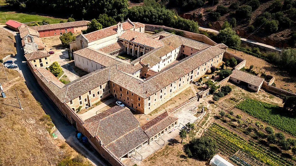 Vista aérea del Monasterio de San Andrés de Arroyo