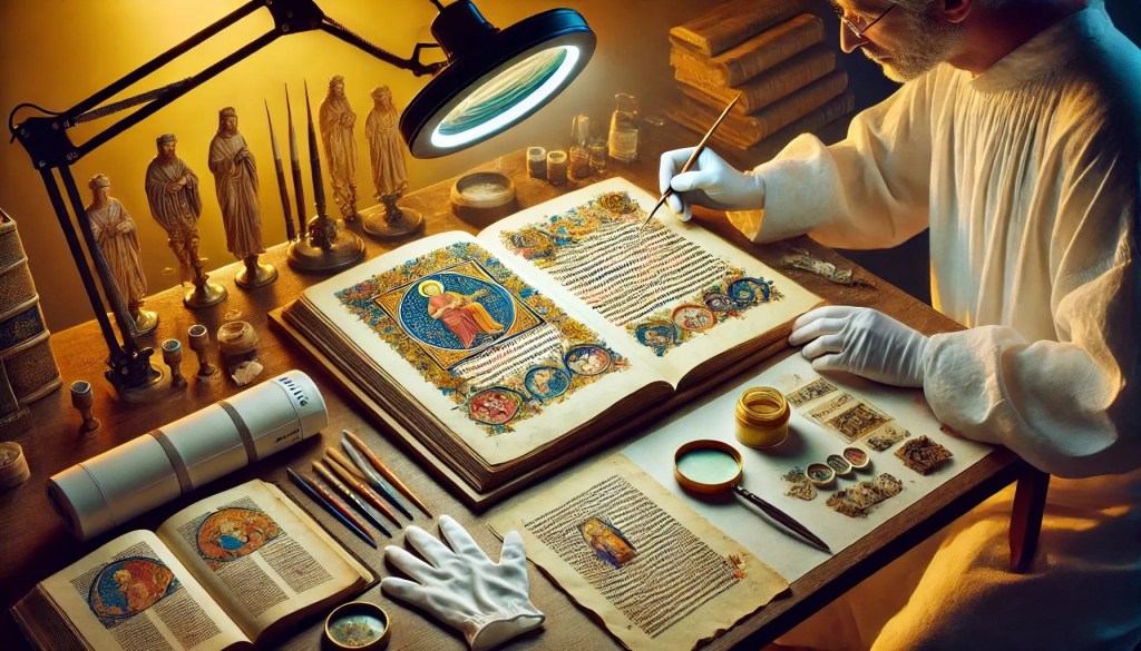 Representación del proceso de creación de un facsímil