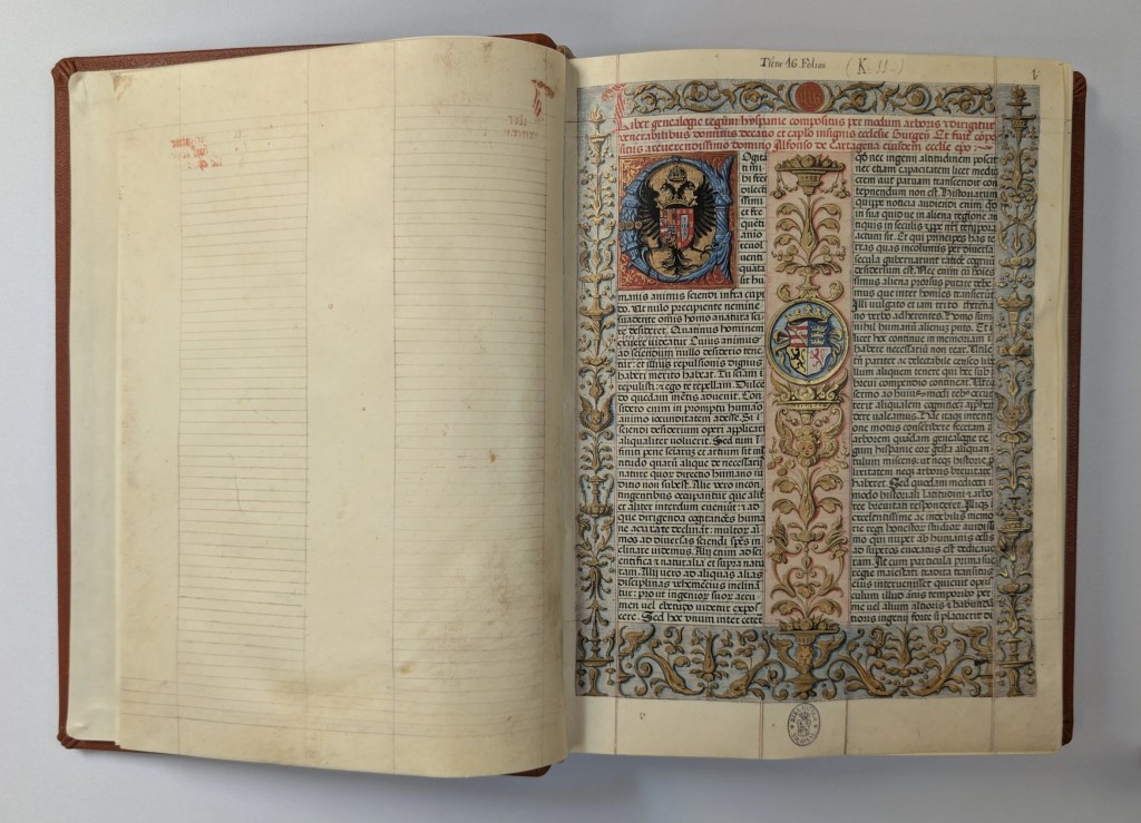 Imagen del facsímil del Libro de la Genealogía de los Reyes de España de Alfonso de Cartagena: Prólogo, Editorial Scriptorium