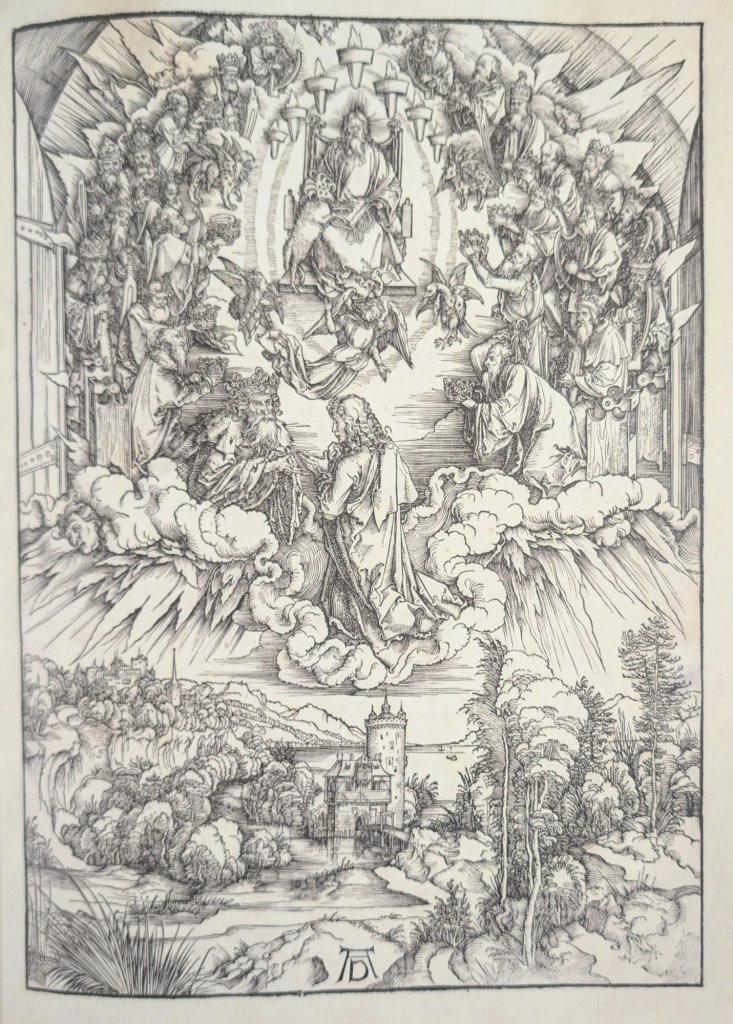 Estampa 3, San Juan ante el Señor y los ancianos