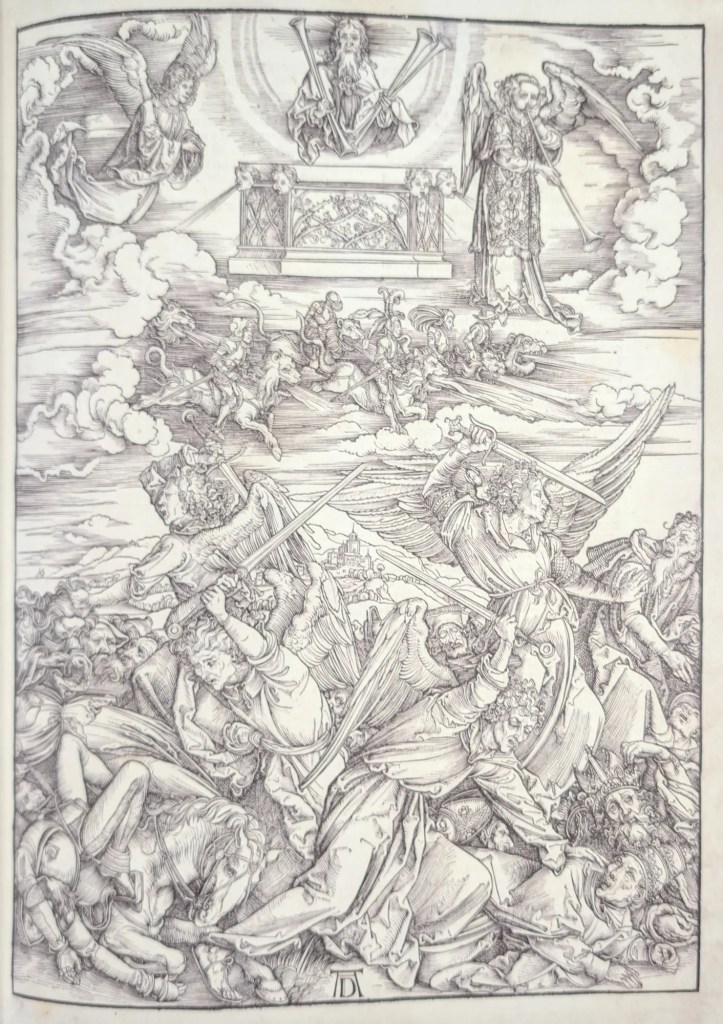 Estampa 8, La batalla de los cuatro ángeles o Los ángeles vengadores