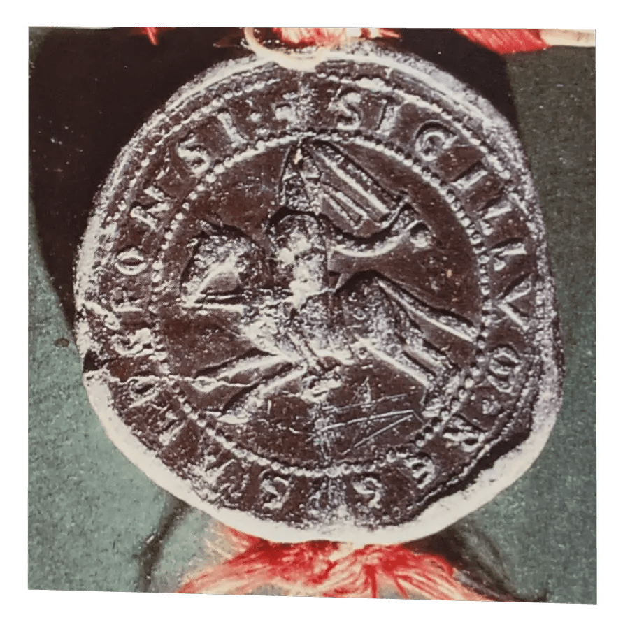 Imagen del Sello de Alfonso VIII, Rey de Castilla 1198 anverso