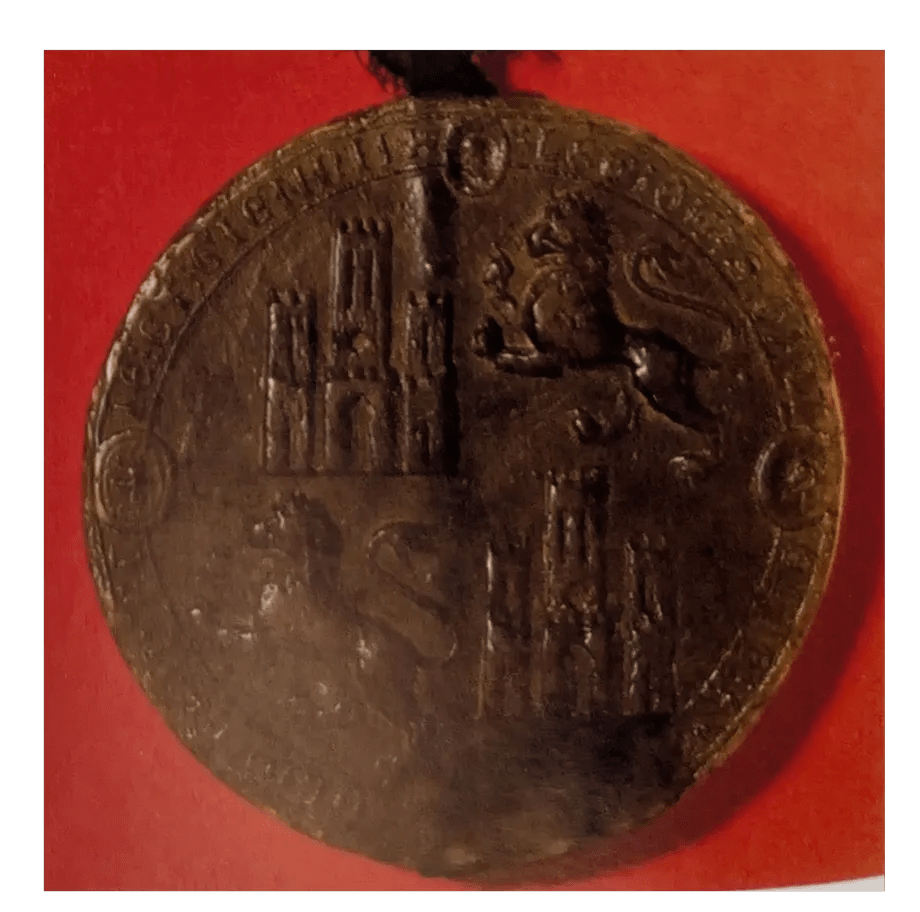 Imagen del Sello de Alfonso X, Rey de Castilla y de León 1262 reverso