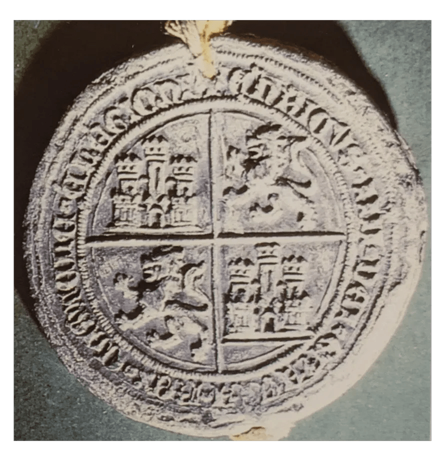 Imagen del Sello de Enrique IV, Rey de Castilla y de León 1458 reverso