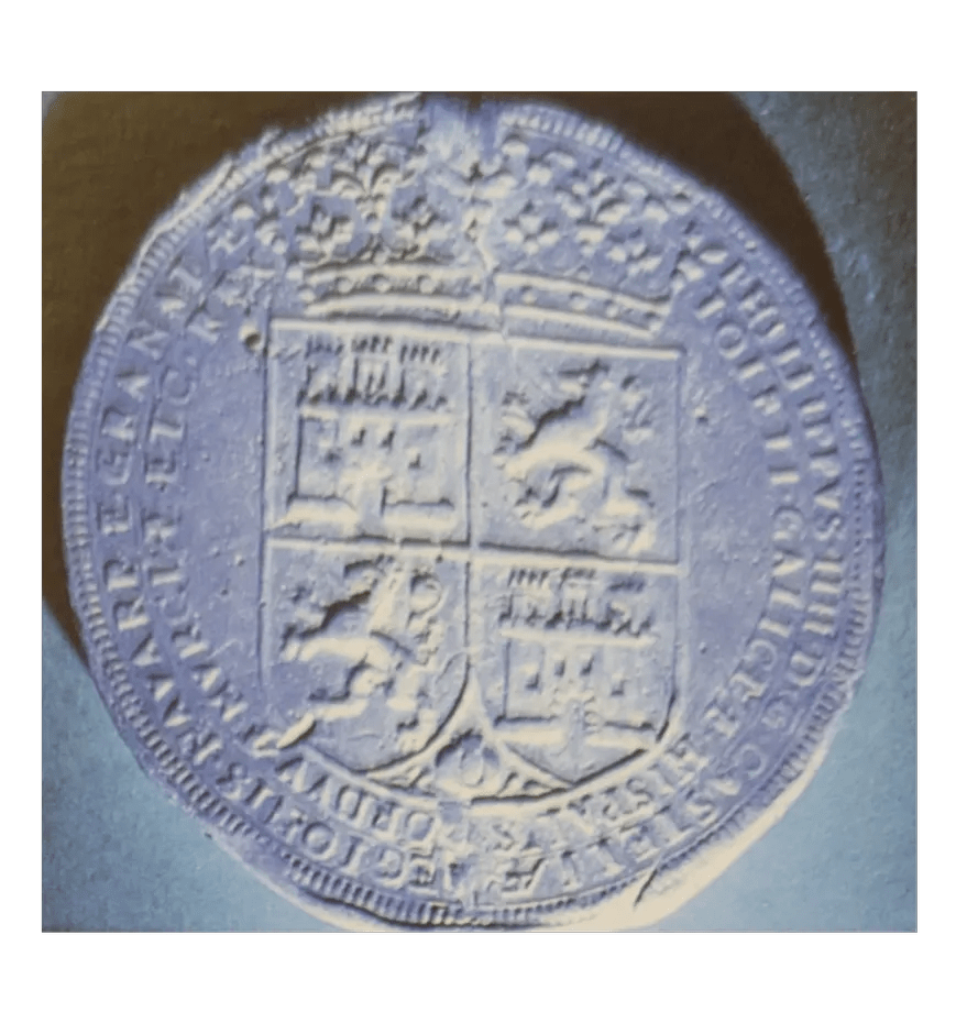 Imagen del Sello de Felipe IV, Rey de España 1608 reverso