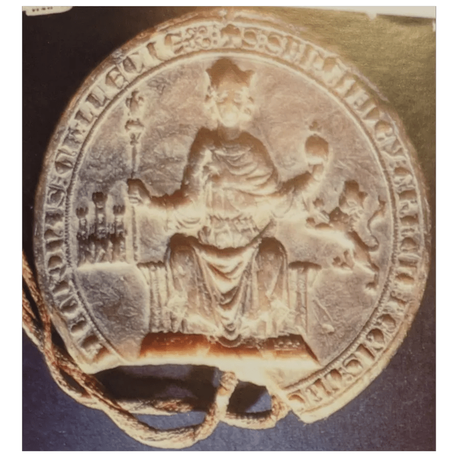 Imagen del Sello de Sancho IV, Rey de Castilla y de León 1285 anverso