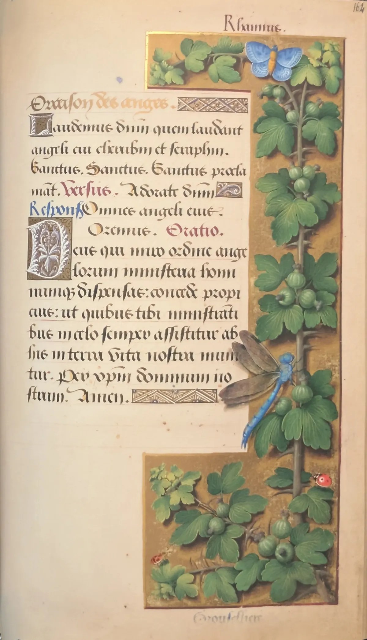 Grandes Horas de Ana de Bretaña, Editorial Moleiro, folio 164r Oración de los ángeles