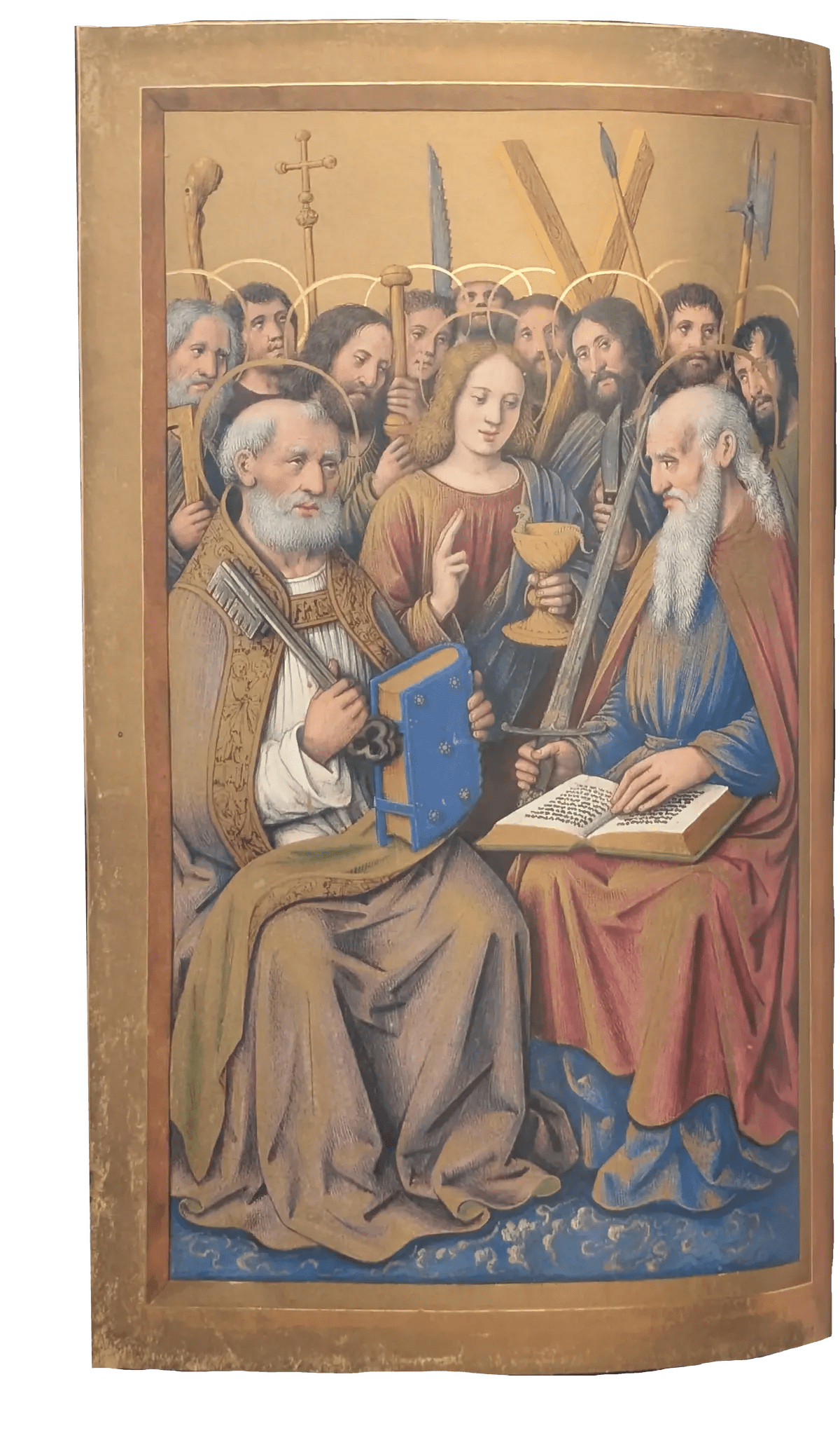 Grandes Horas de Ana de Bretaña, Editorial Moleiro, folio 169v De los apóstoles