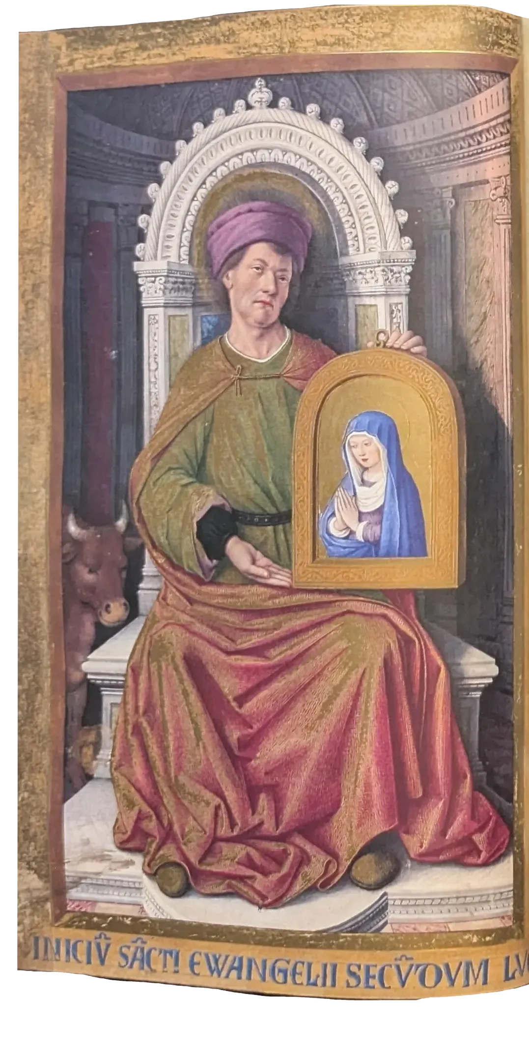 Grandes Horas de Ana de Bretaña, Editorial Moleiro, folio 19v San Lucas