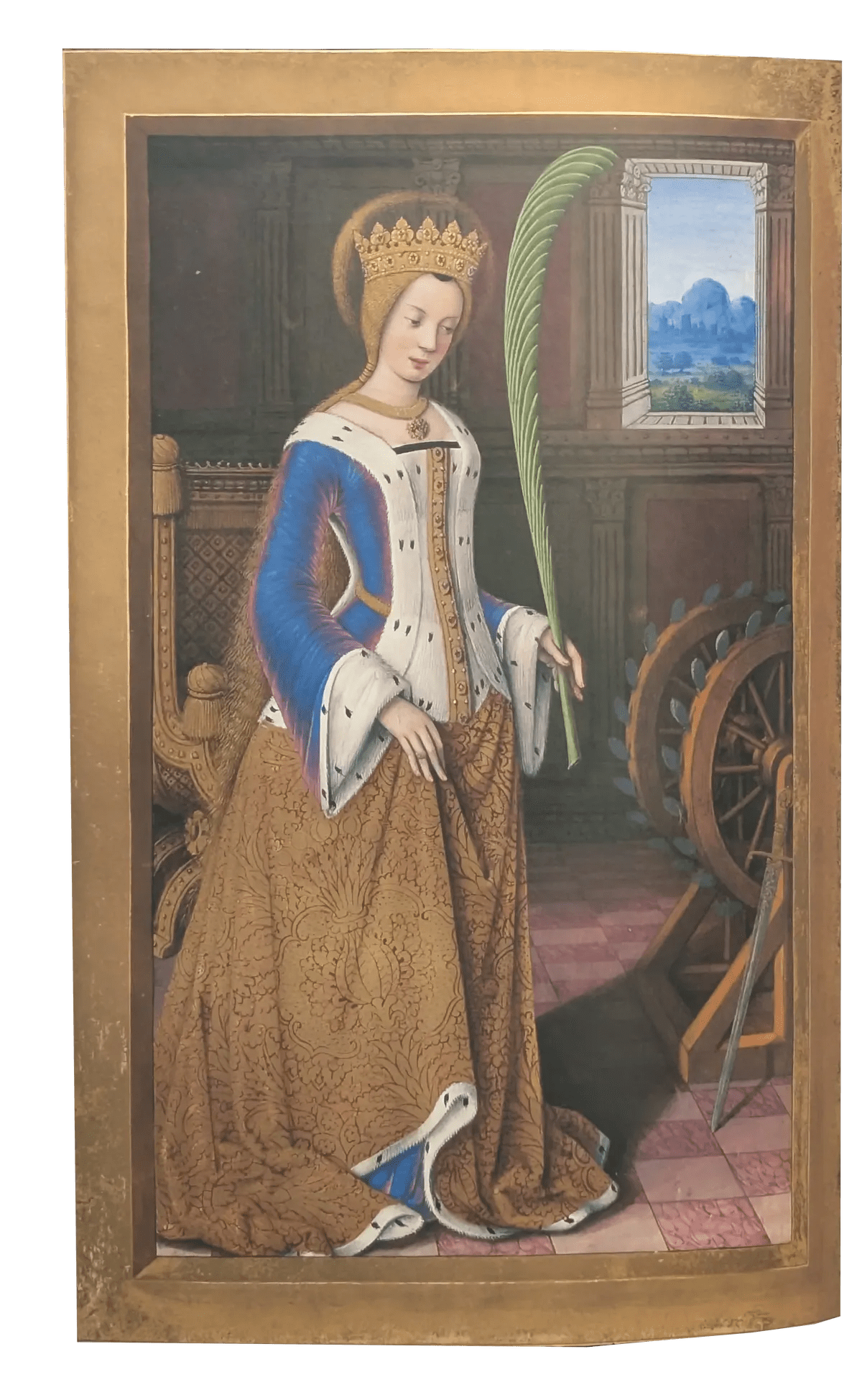 Grandes Horas de Ana de Bretaña, Editorial Moleiro, folio 203v De santa Catalina