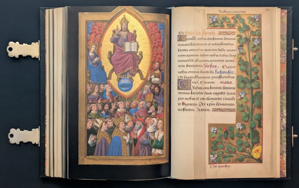 Grandes Horas de Ana de Bretaña, Editorial Moleiro, folio 209v De todos los santos, 210r Sufragio de todos los santos