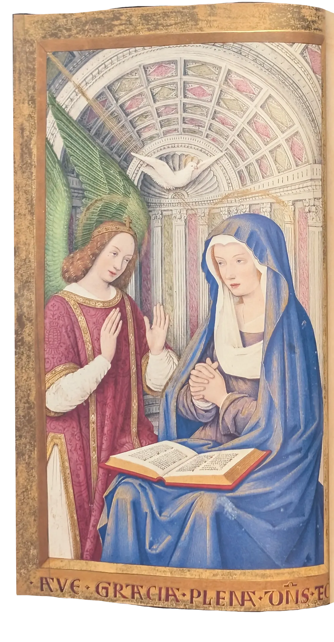 Grandes Horas de Ana de Bretaña, Editorial Moleiro, folio 26v Maitines: Anunciación