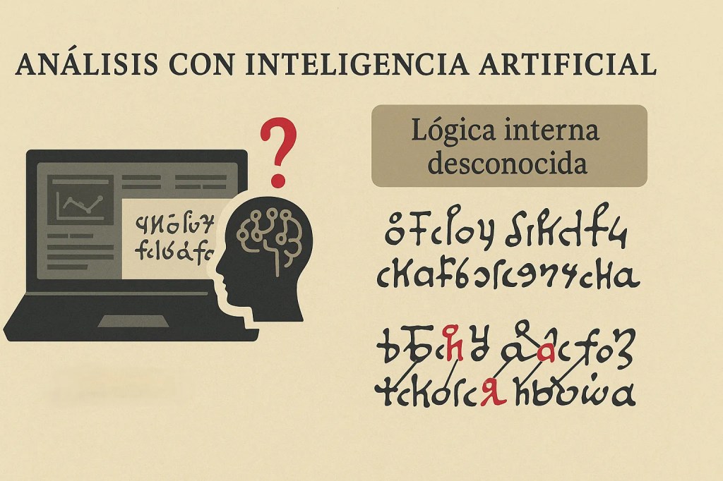 Imagen representativa del análisis con inteligencia artificial del Voynich