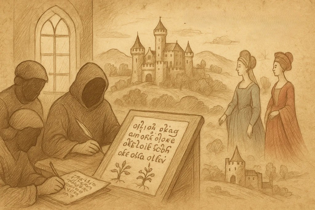 Representación de los posibles autores centroeuropeos del Voynich