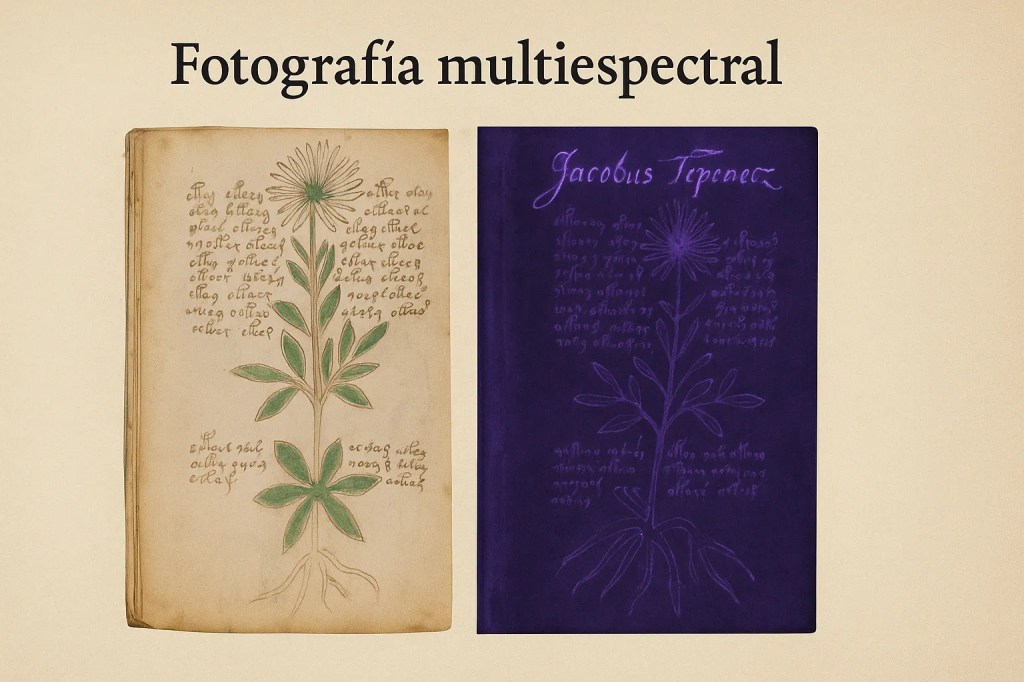 Representación de la fotografía multiespectral
