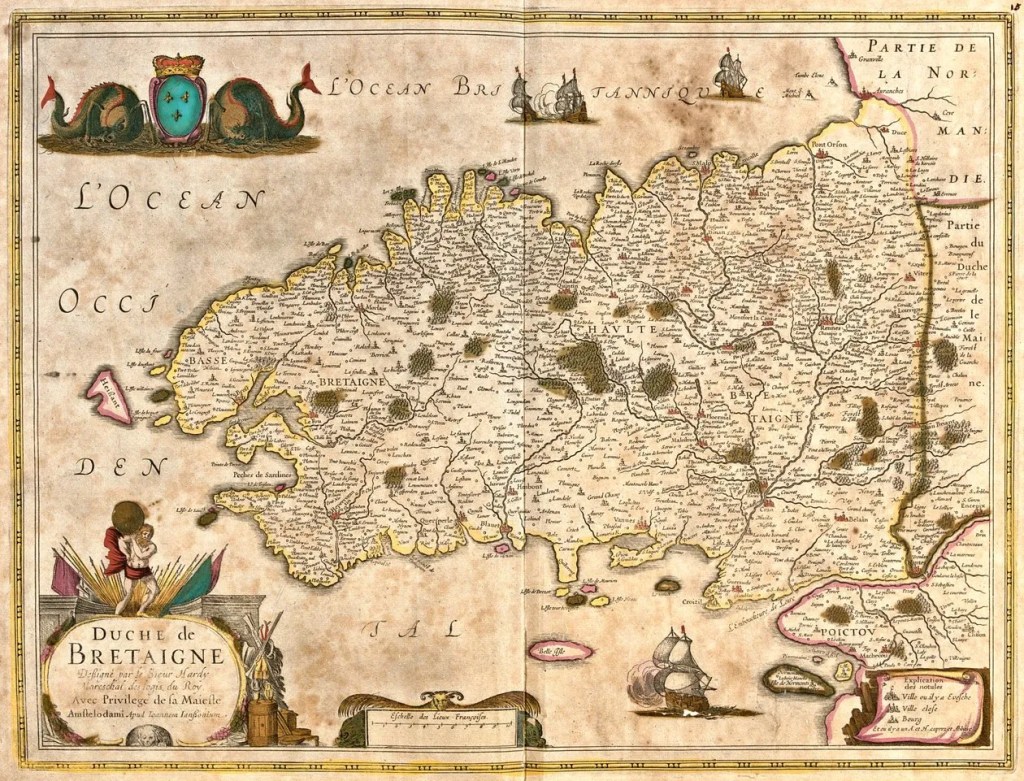 Mapa de Bretaña de Frederick de Wit