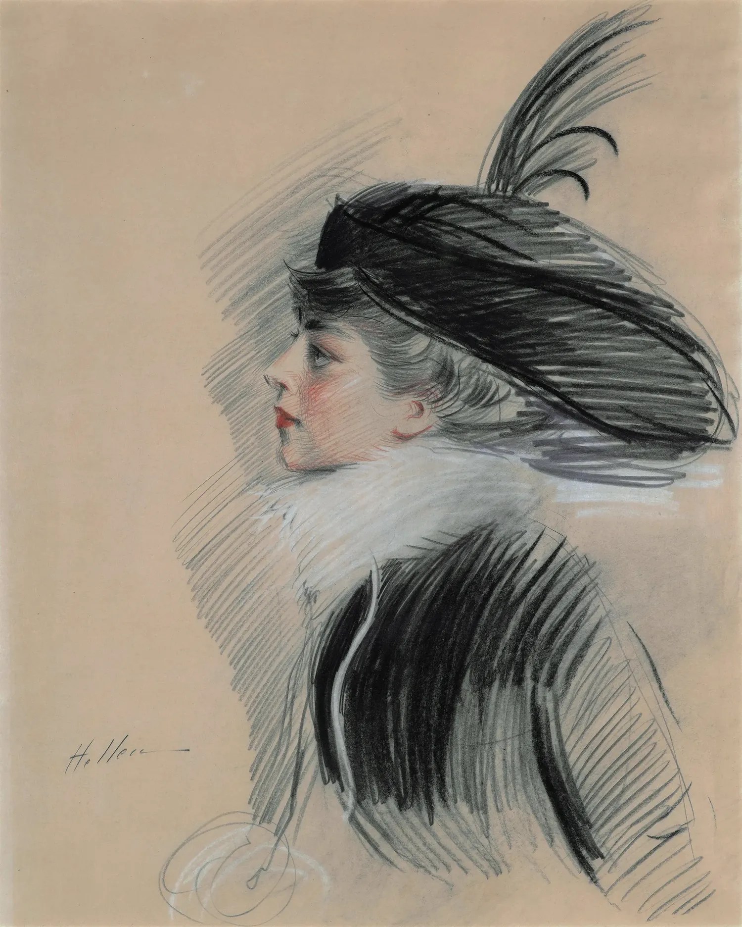 Belle da Costa Greene, retrato por Paul César Helleu