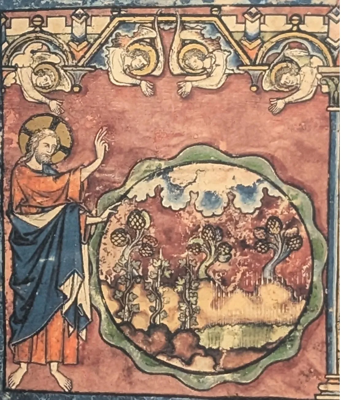 Folio 1r - La creación, día 3