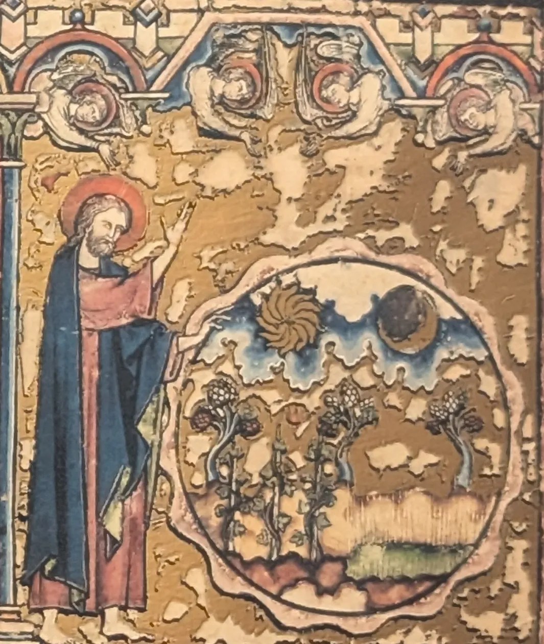Folio 1r - La creación, día 4