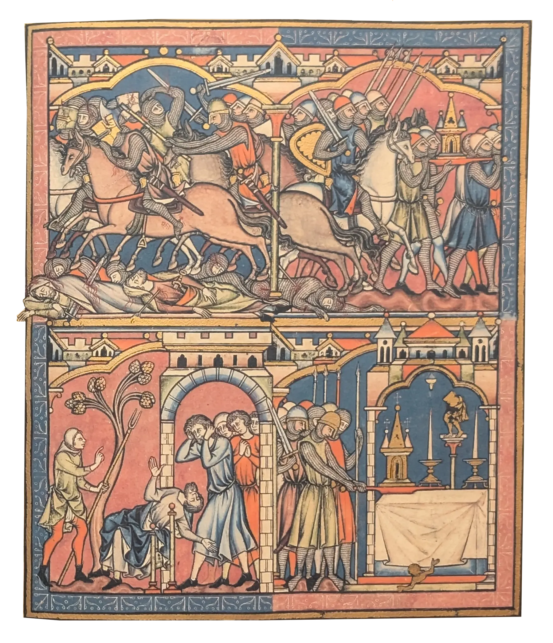 Folio 21r - Historia de Samuel III; Comienzo de la historia del Arca de la Alianza