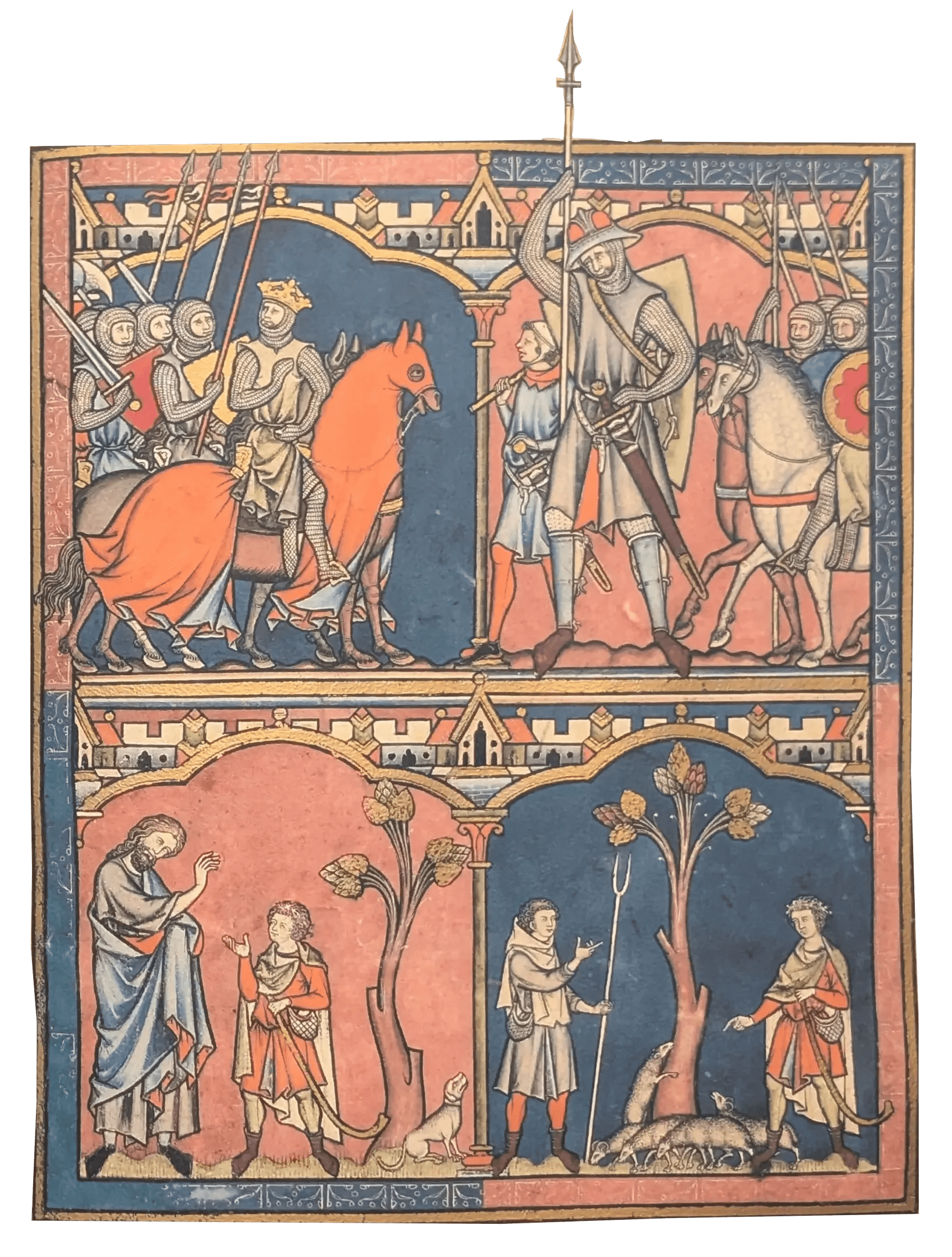 Folio 27r - Historia de David y Goliat I