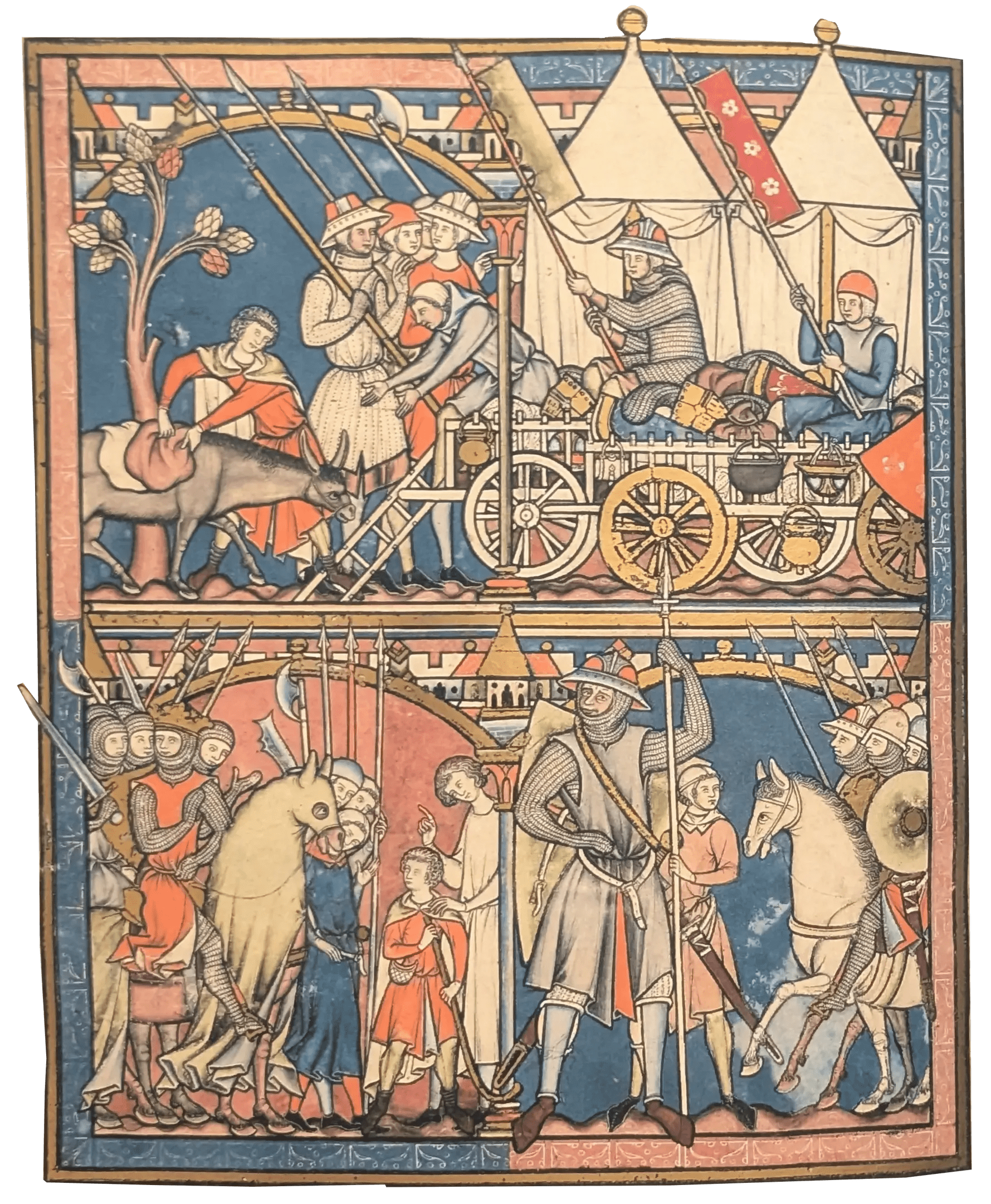 Folio 27v - Historia de David y Goliat II