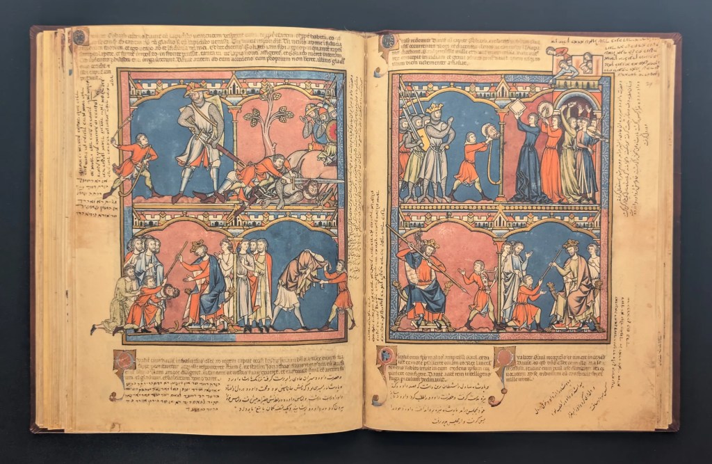 Folio 28v - Historia de David y Goliat IV, Folio 29r - Historia de David y Goliat V