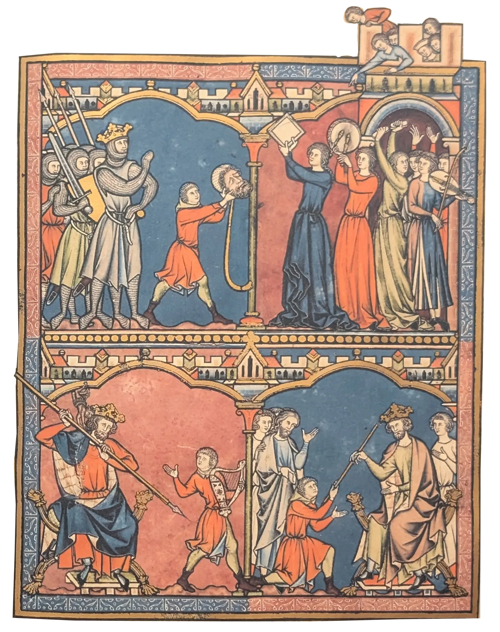 Folio 29r - Historia de David y Goliat V