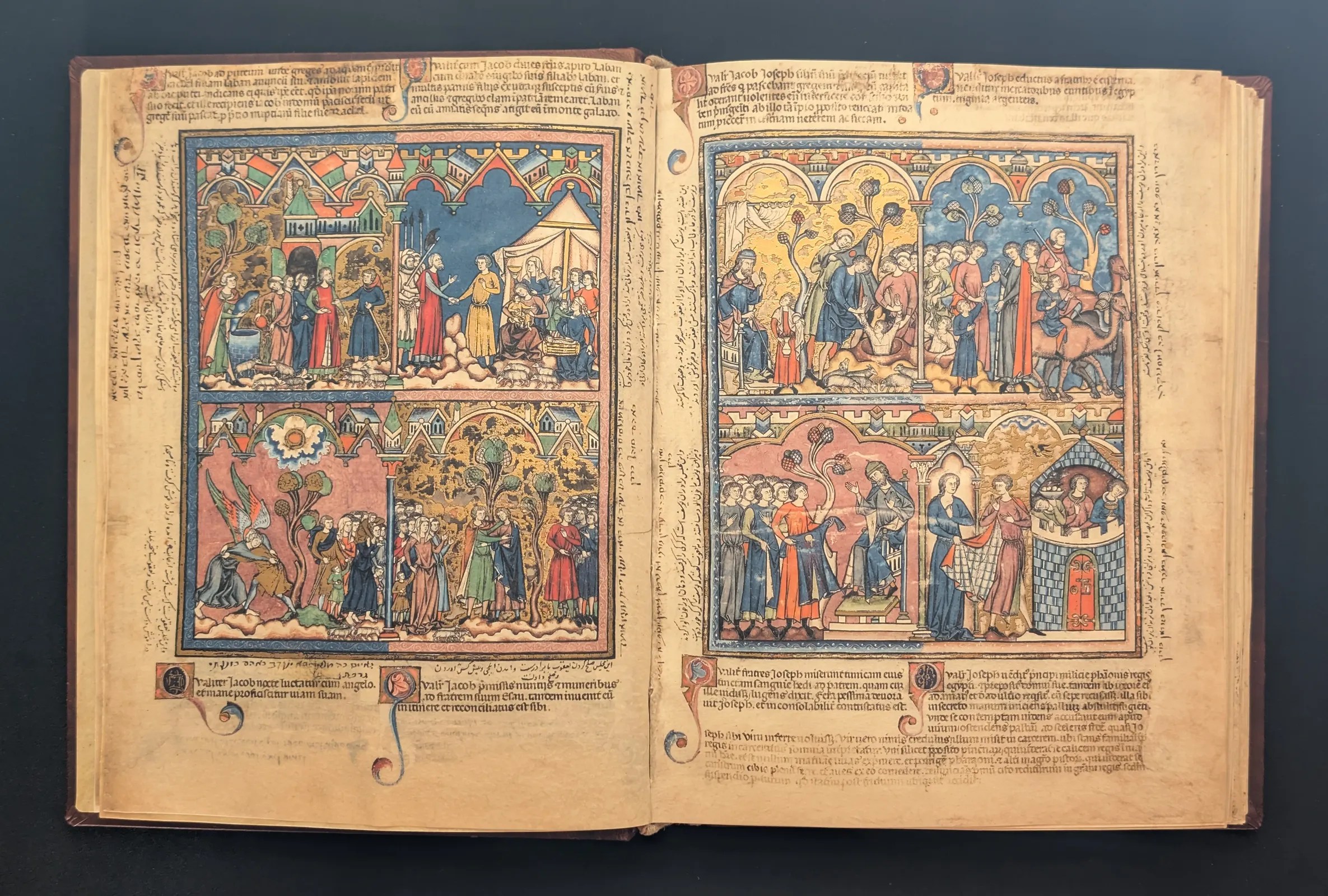 Folio 4v - Historia de Jacob, Folio 5r - Historia de José I