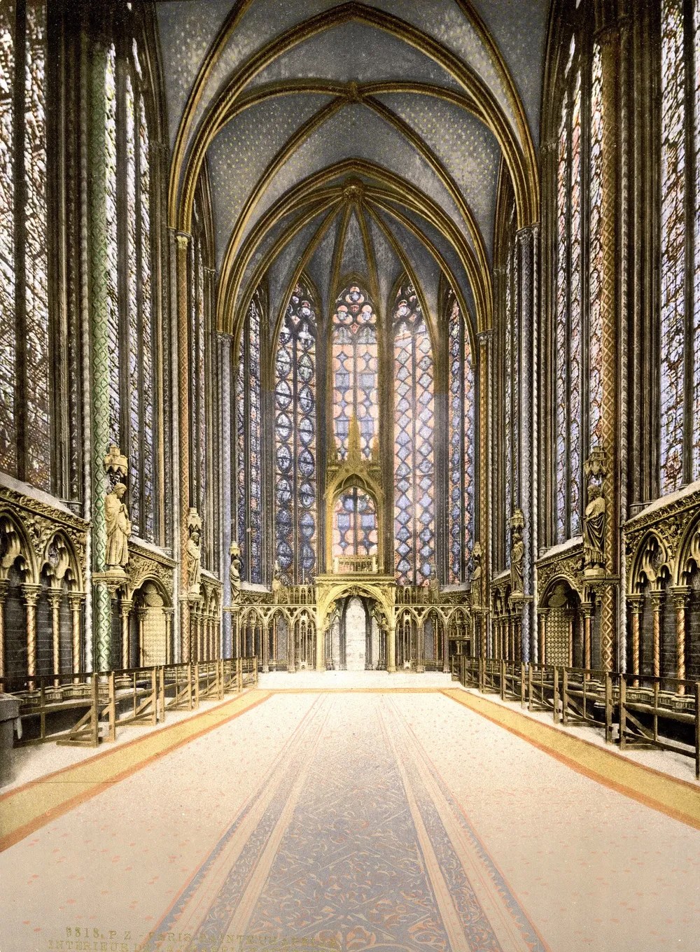 Sainte-Chapelle, interior, Paris, France