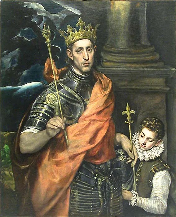 San Luis, rey de Francia, de El Greco, Museo del Louvre, París, Francia