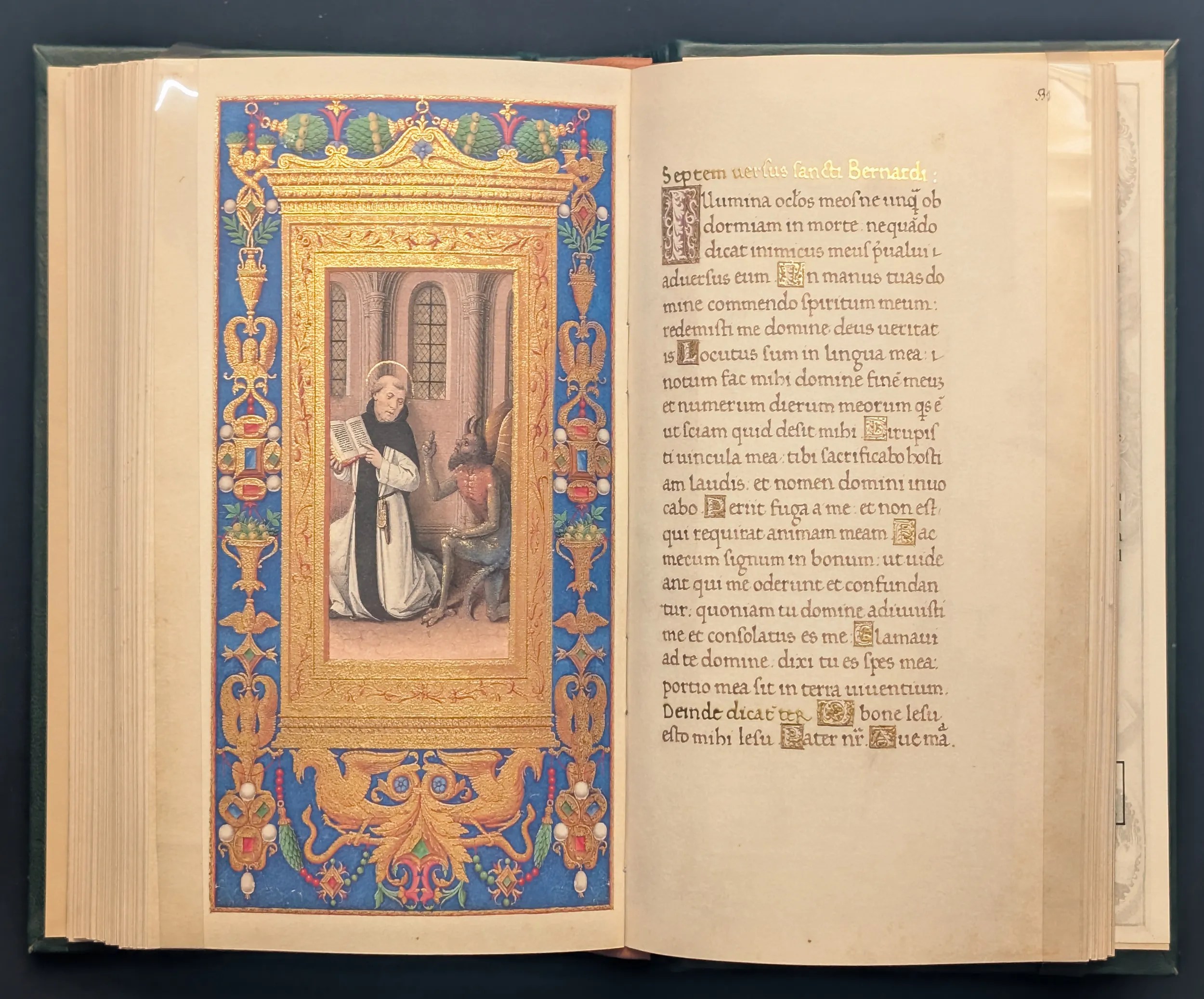 Folios. 330-331. San Bernardo tentado por el diablo