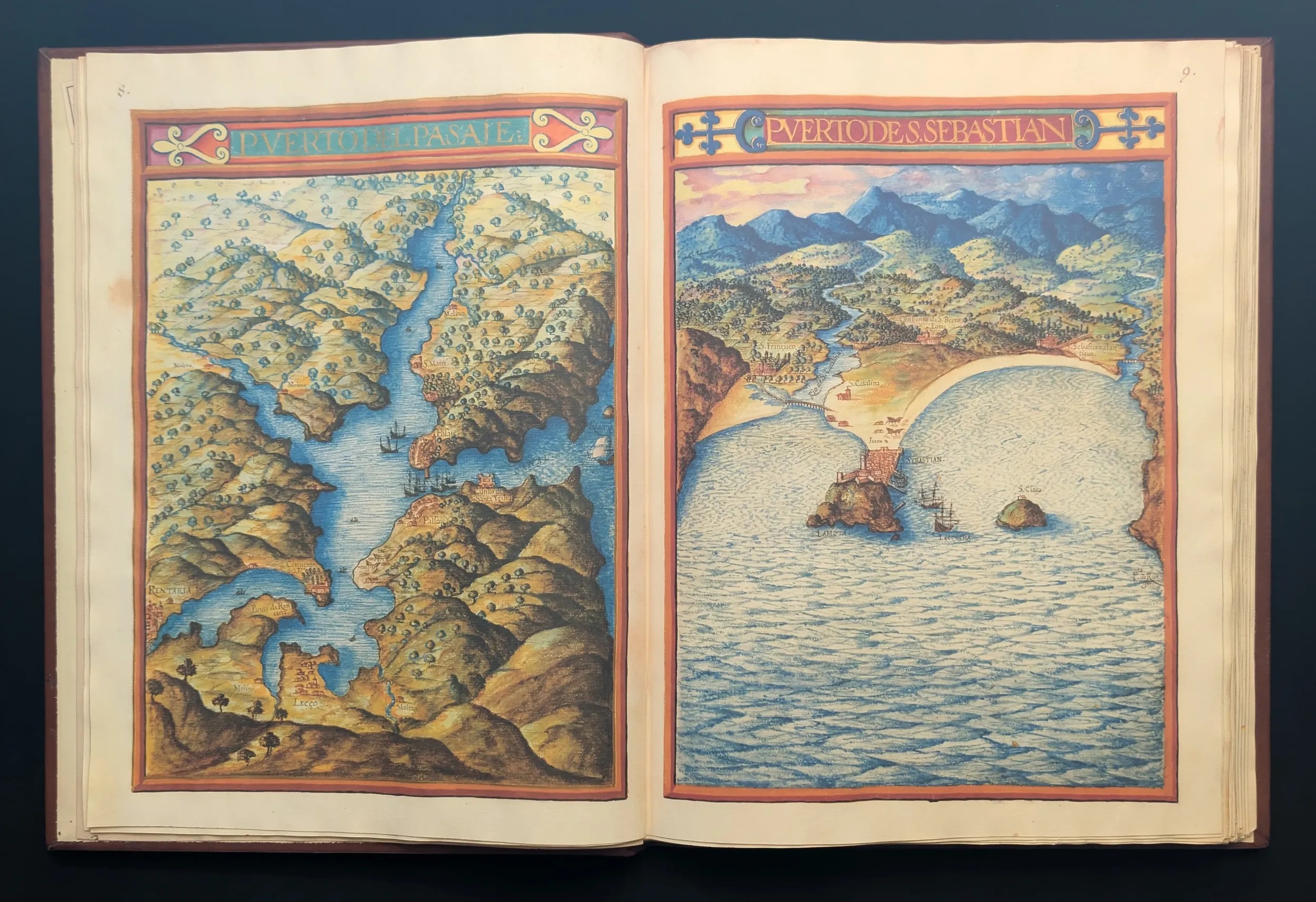 Izquierda: Puerto del pasaje, Derecha: Puerto de San Sebastián