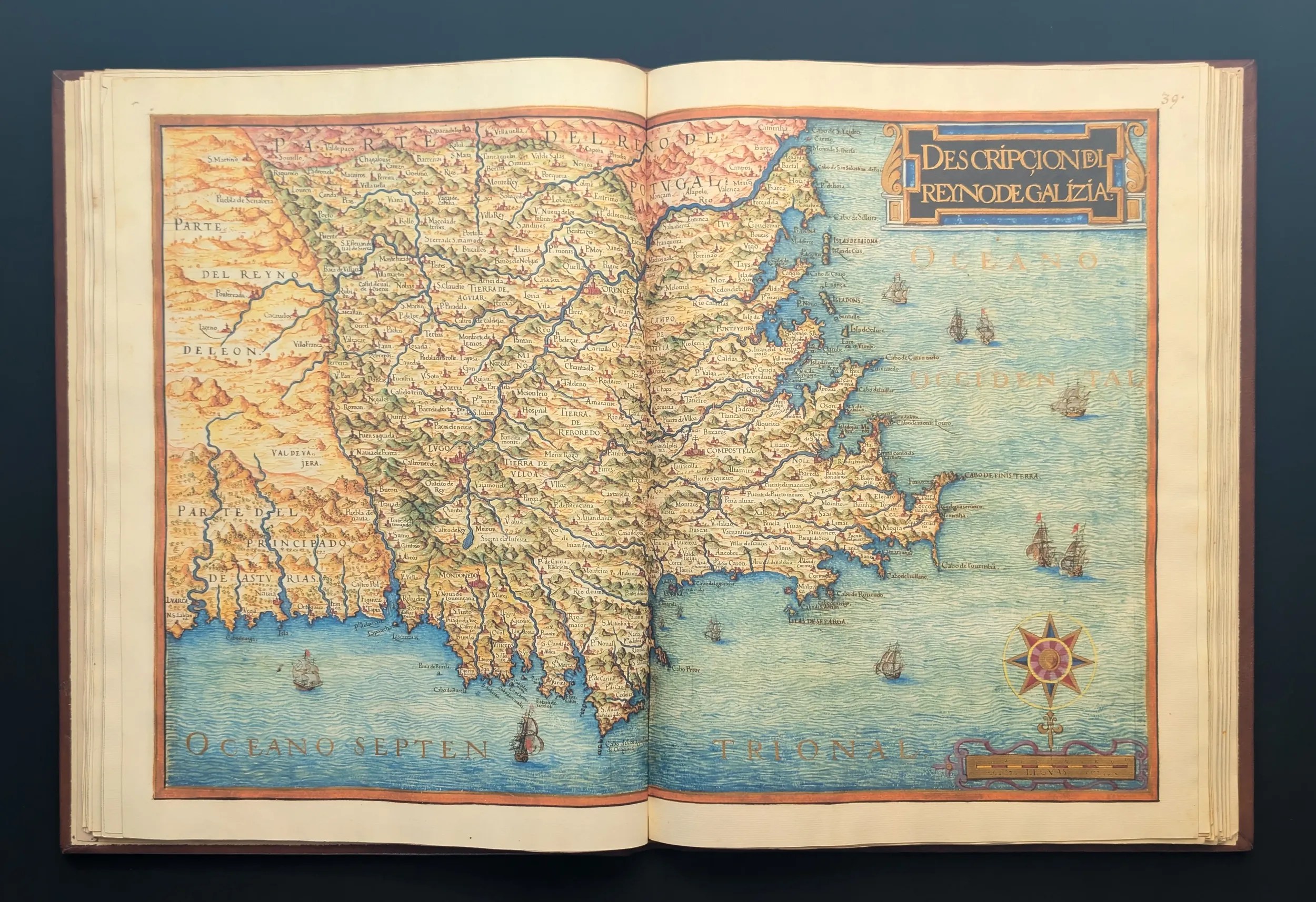 Imagen de la Proyección cenital del Reino de Galicia