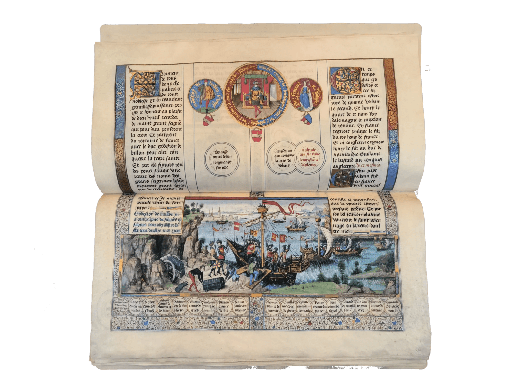 Imagen del Manuscrito de Las Crónicas de Jerusalén