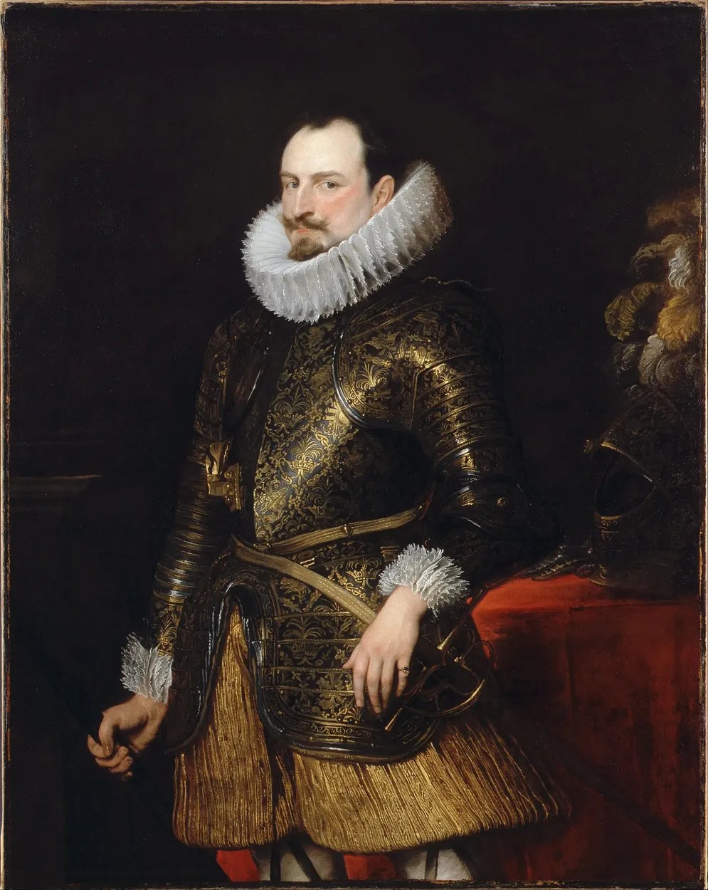 Retrato de Manuel Filiberto de Saboya, príncipe de Oneglia, por Anthony van Dyck, 1624, óleo sobre lienzo, Dulwich Picture Gallery, Londres