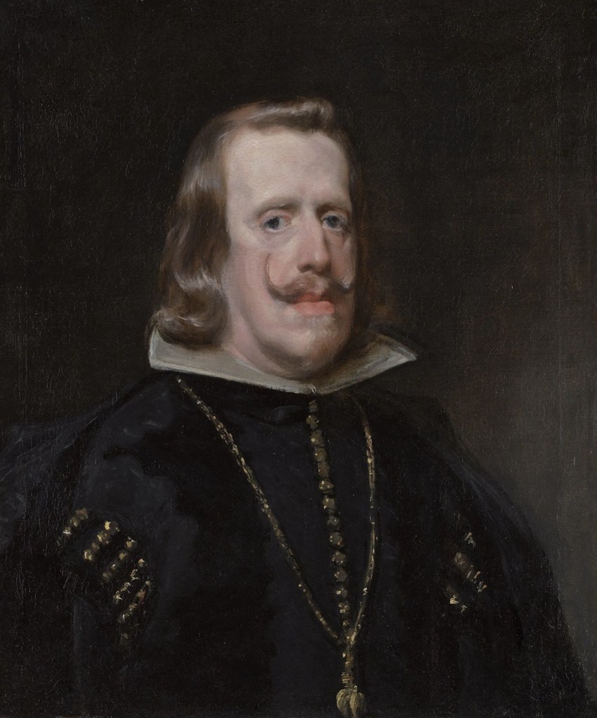 Retrato en óleo sobre lienzo del rey Felipe IV de España, por Diego Velázquez, 1656, National Gallery, Londres