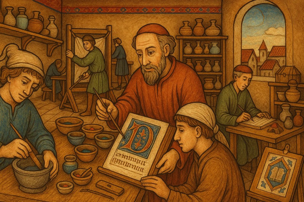 Representación de la formación de aprendices en los talleres urbanos