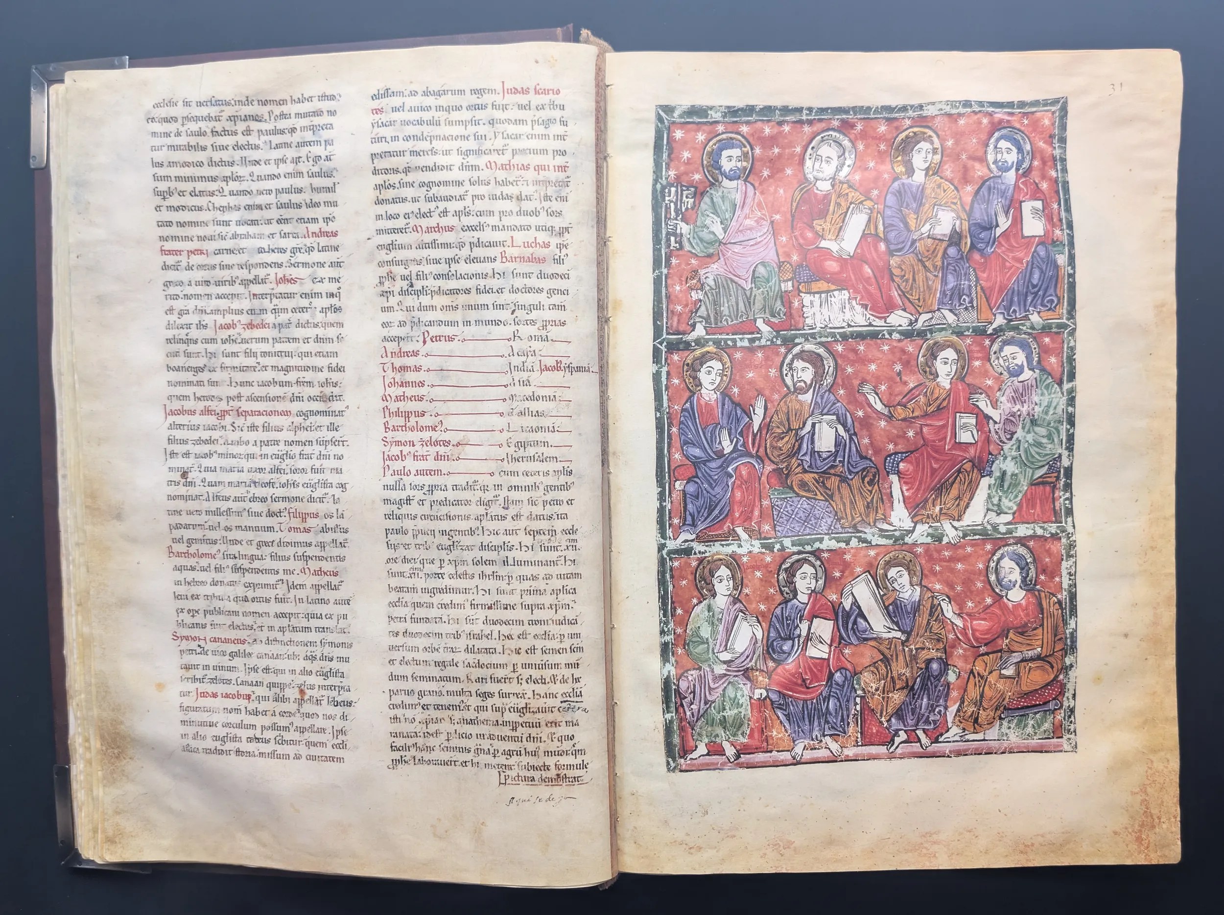 Folio 31 – Los doce Apóstoles