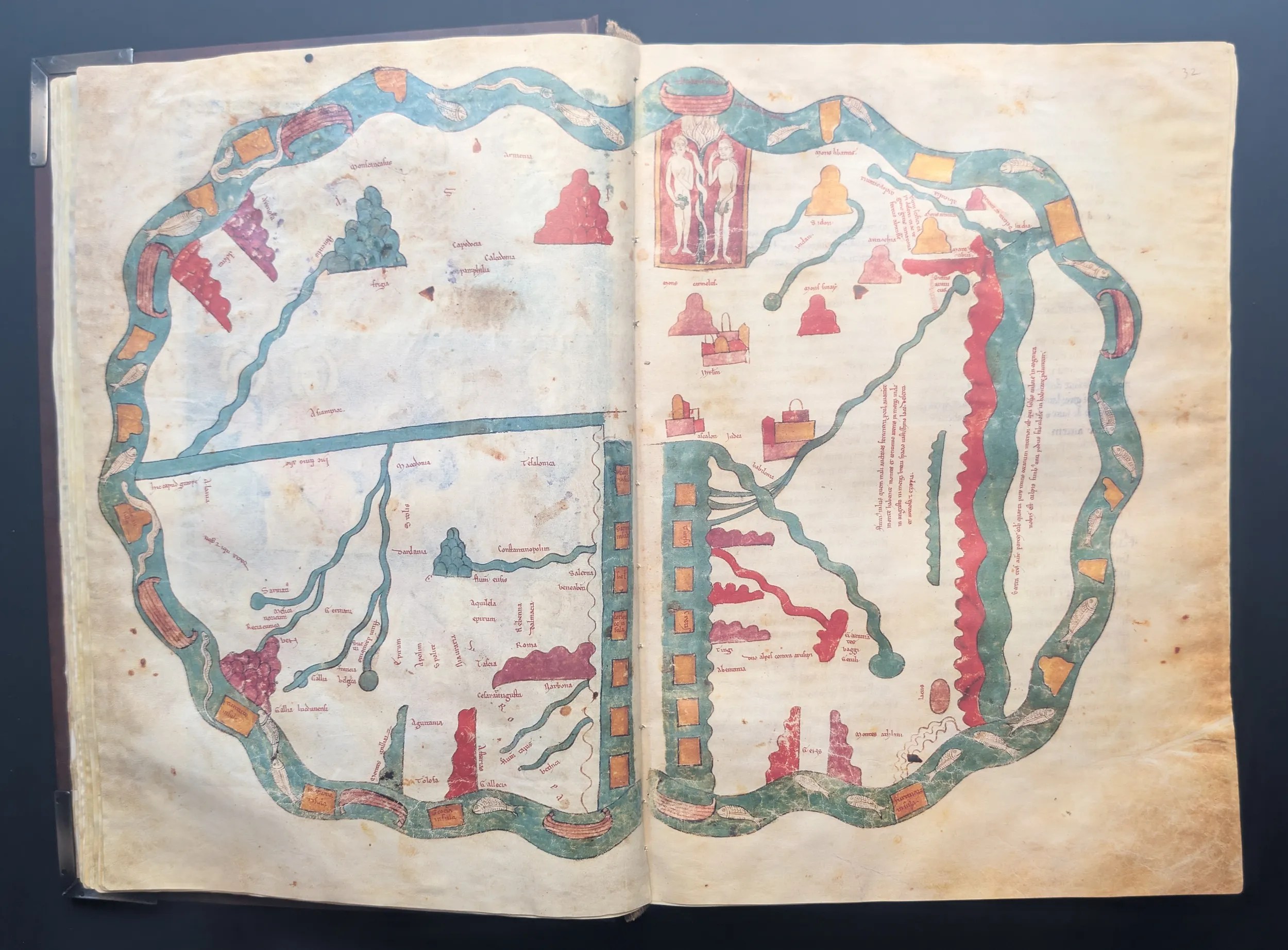 Folios 31v–32 – Mapa de Mundo